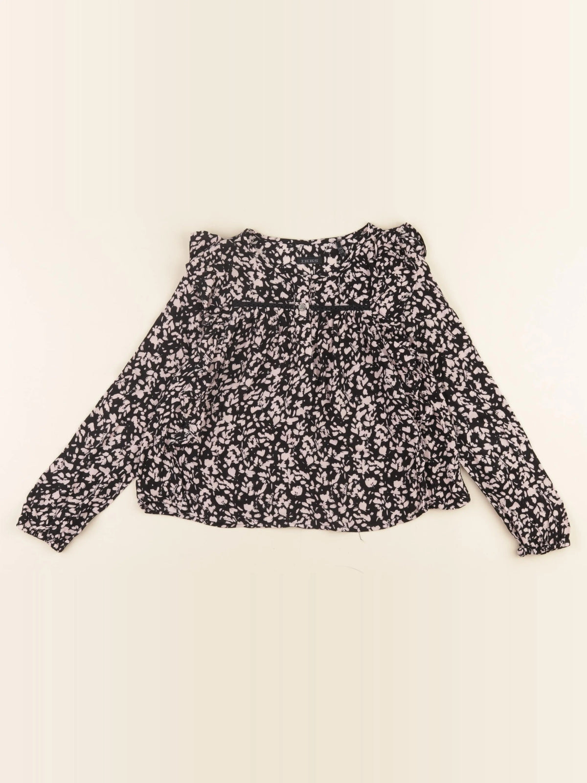 IKKS - blouse noir, blanc - 8 ans