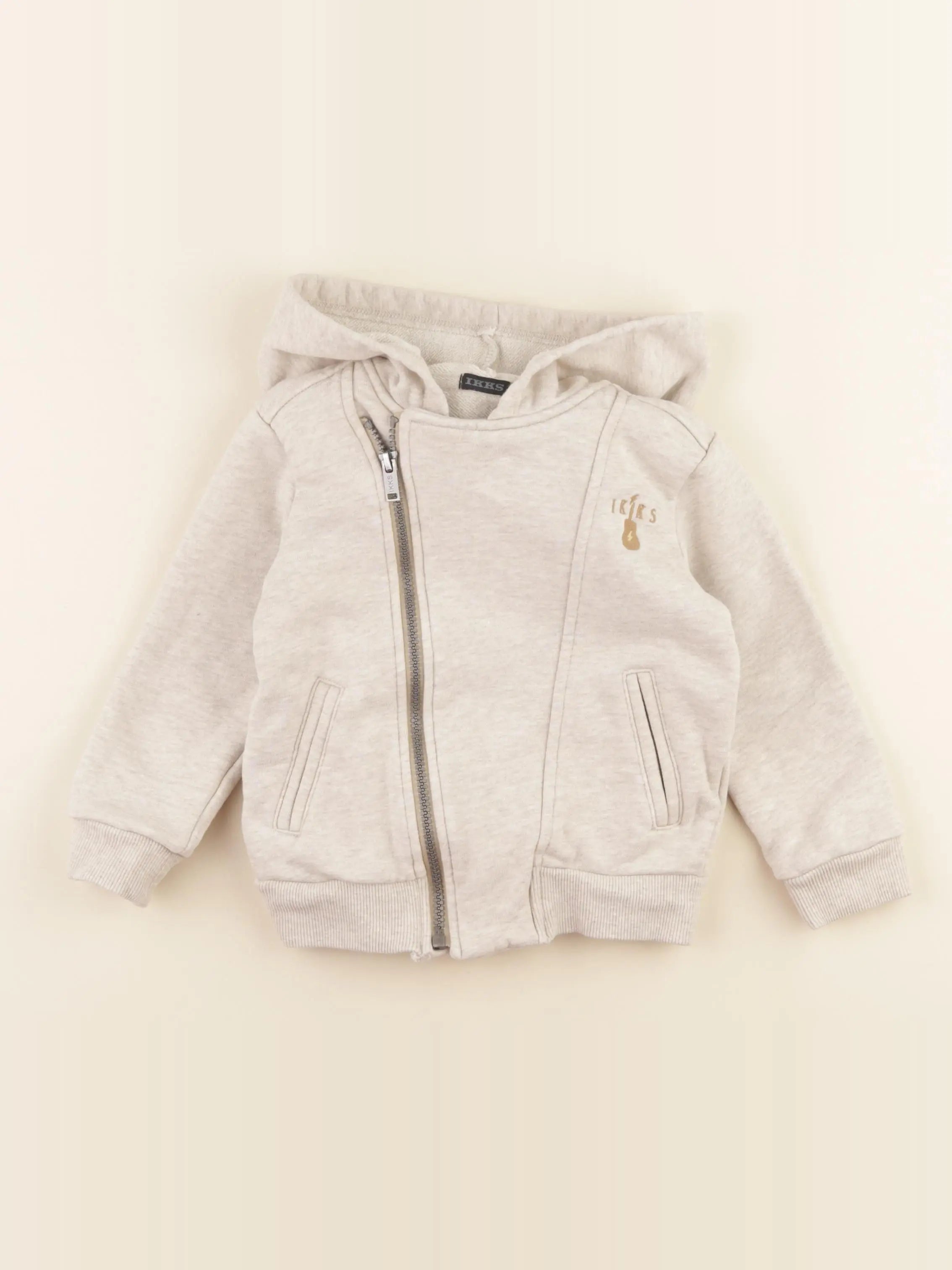 IKKS - sweat beige - 3 ans