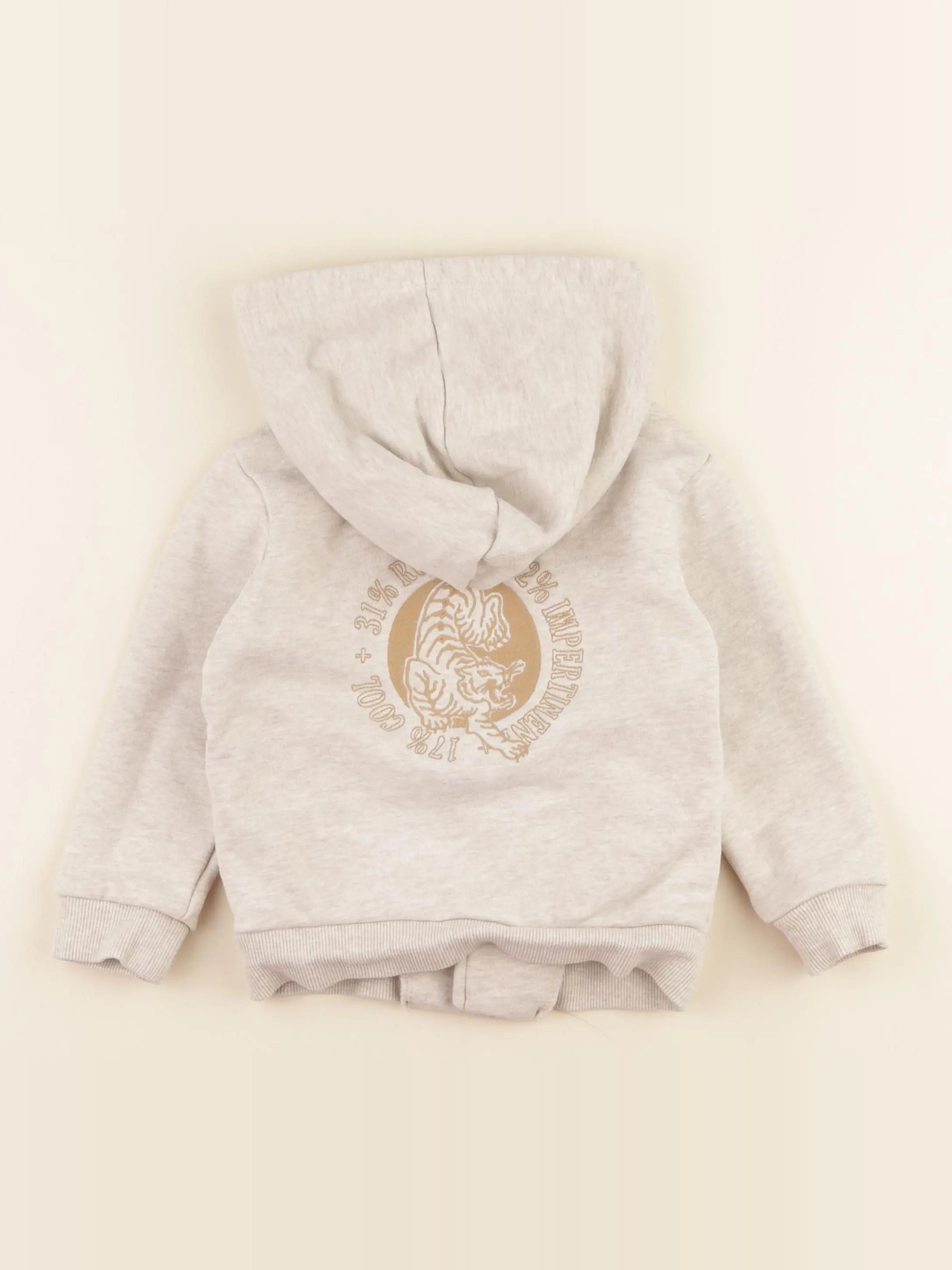 IKKS - sweat beige - 3 ans