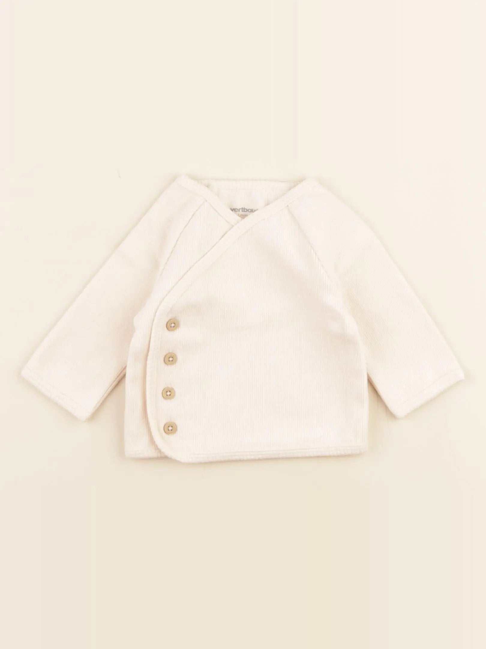 Vertbaudet - tee-shirt beige - 1 mois