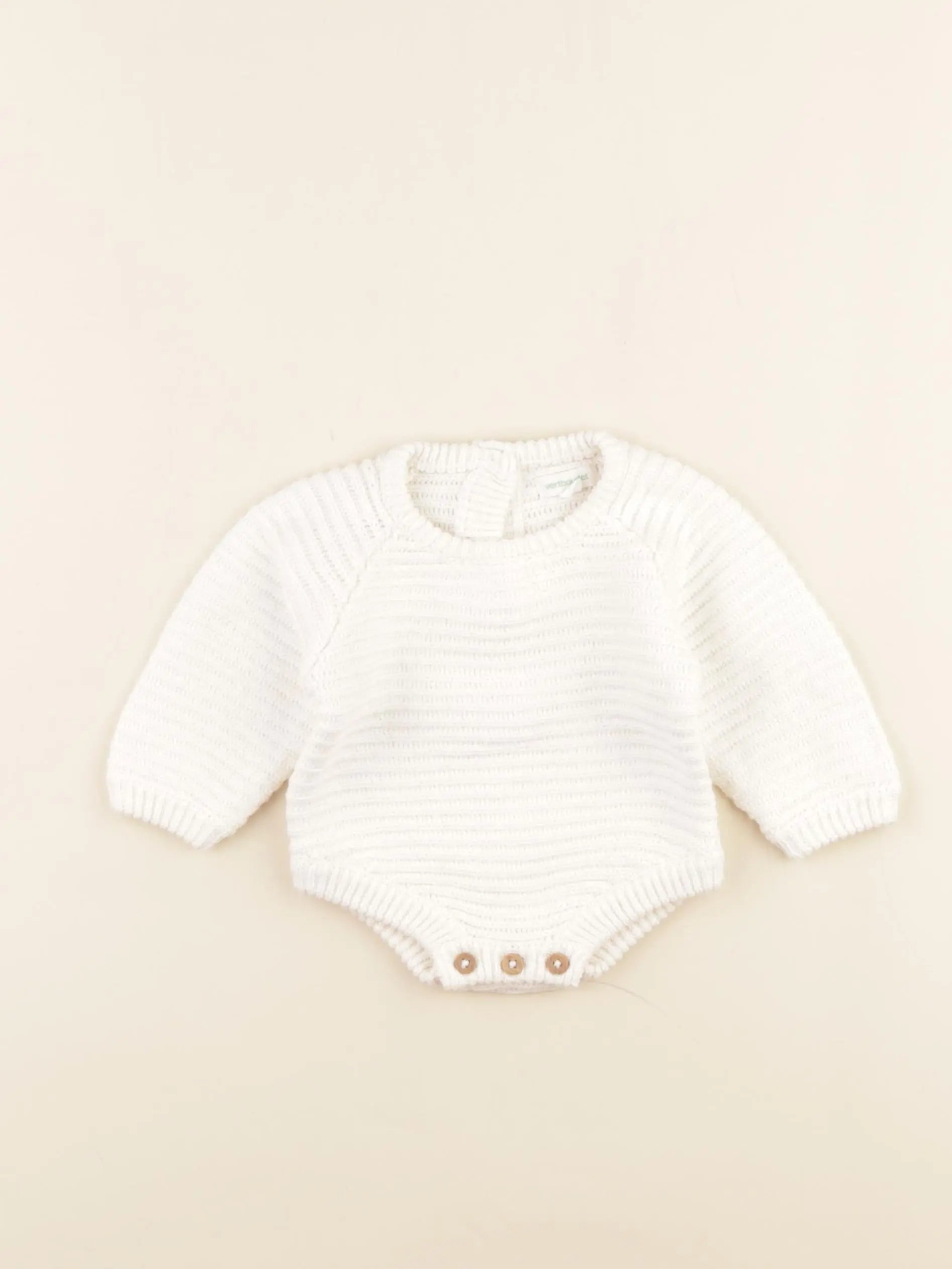 Vertbaudet - combinaison blanc - 1 mois
