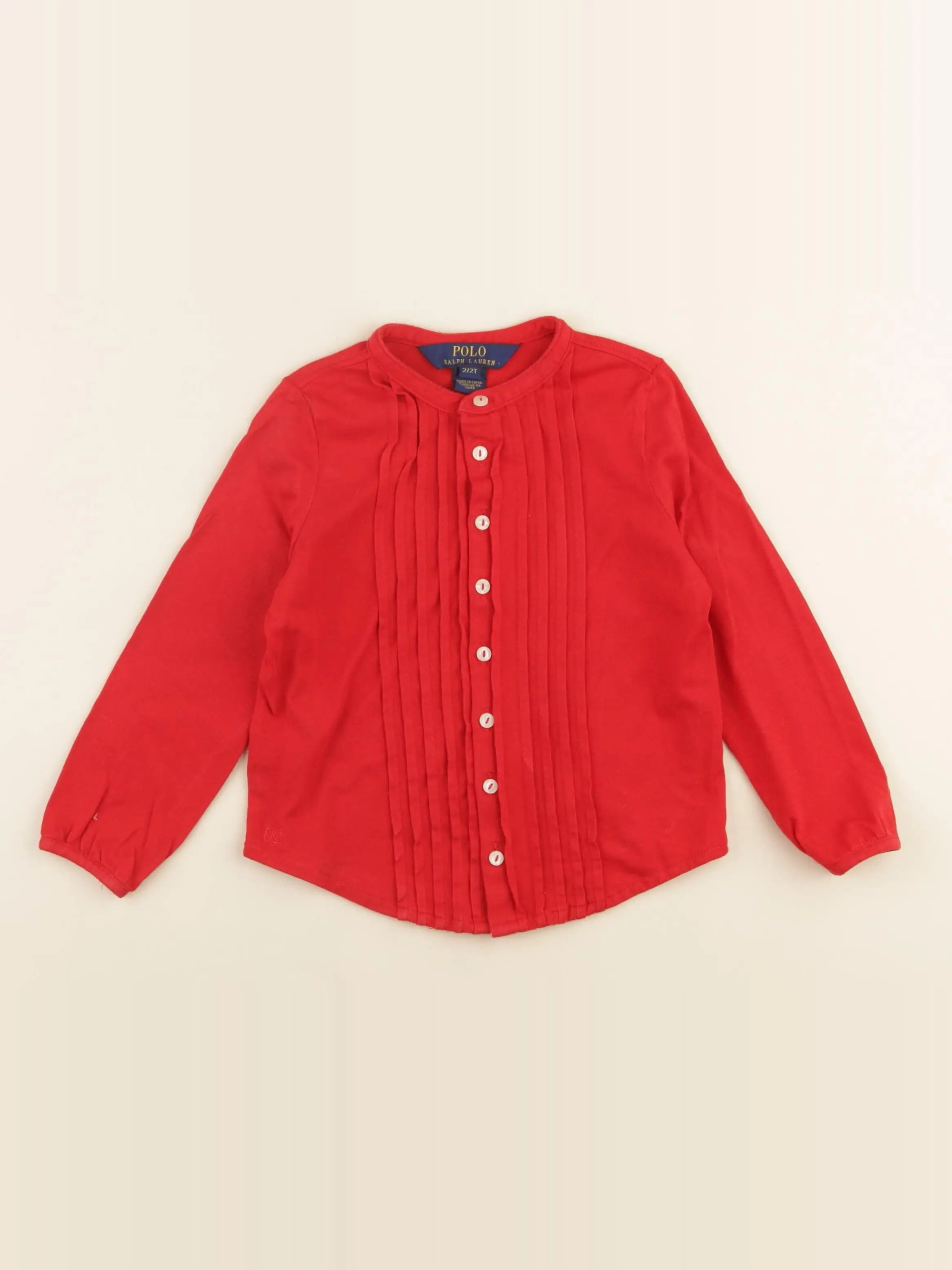 Ralph Lauren - blouse rouge - 2 ans