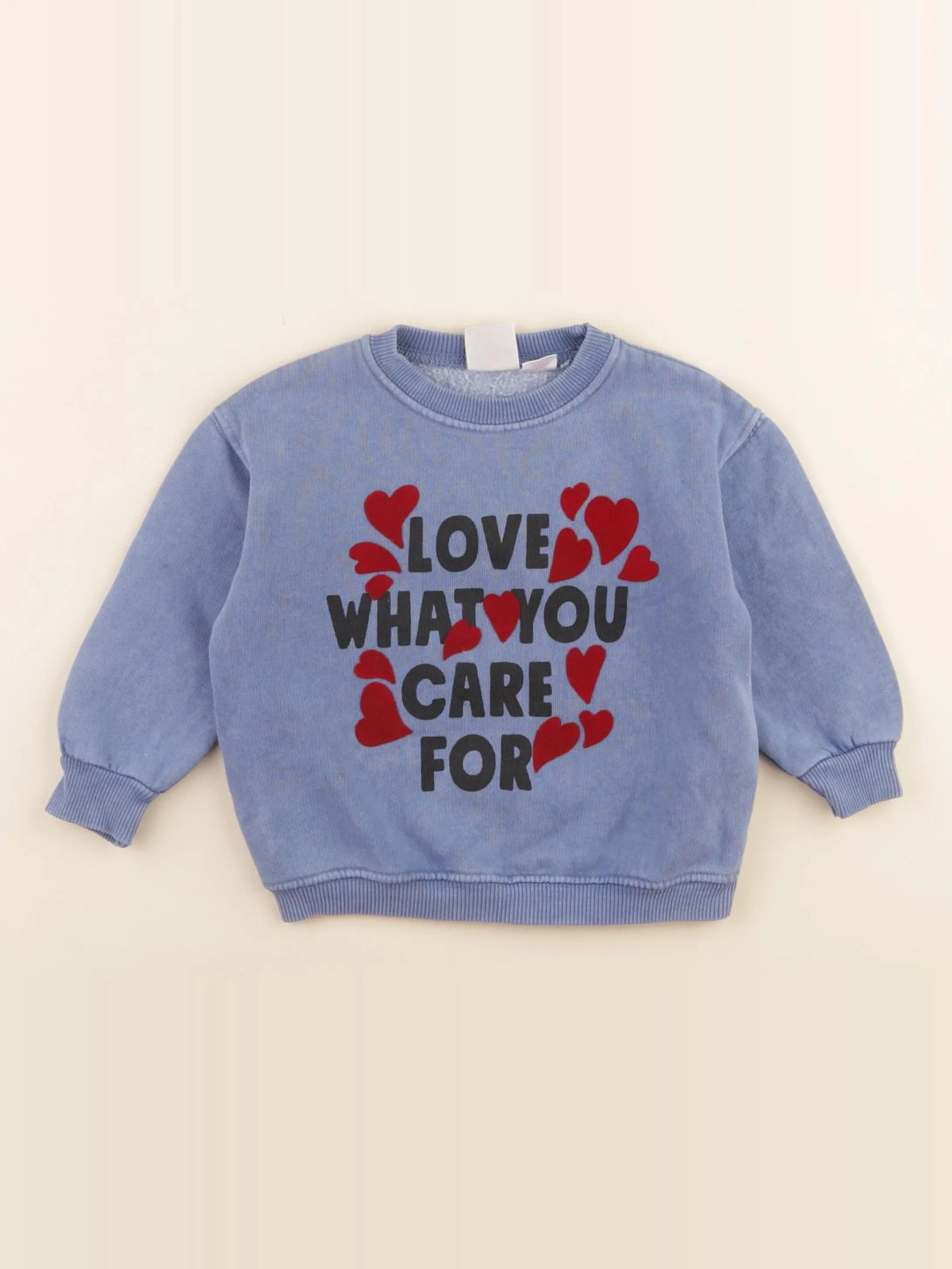 Zara - sweat bleu - 9/12 mois