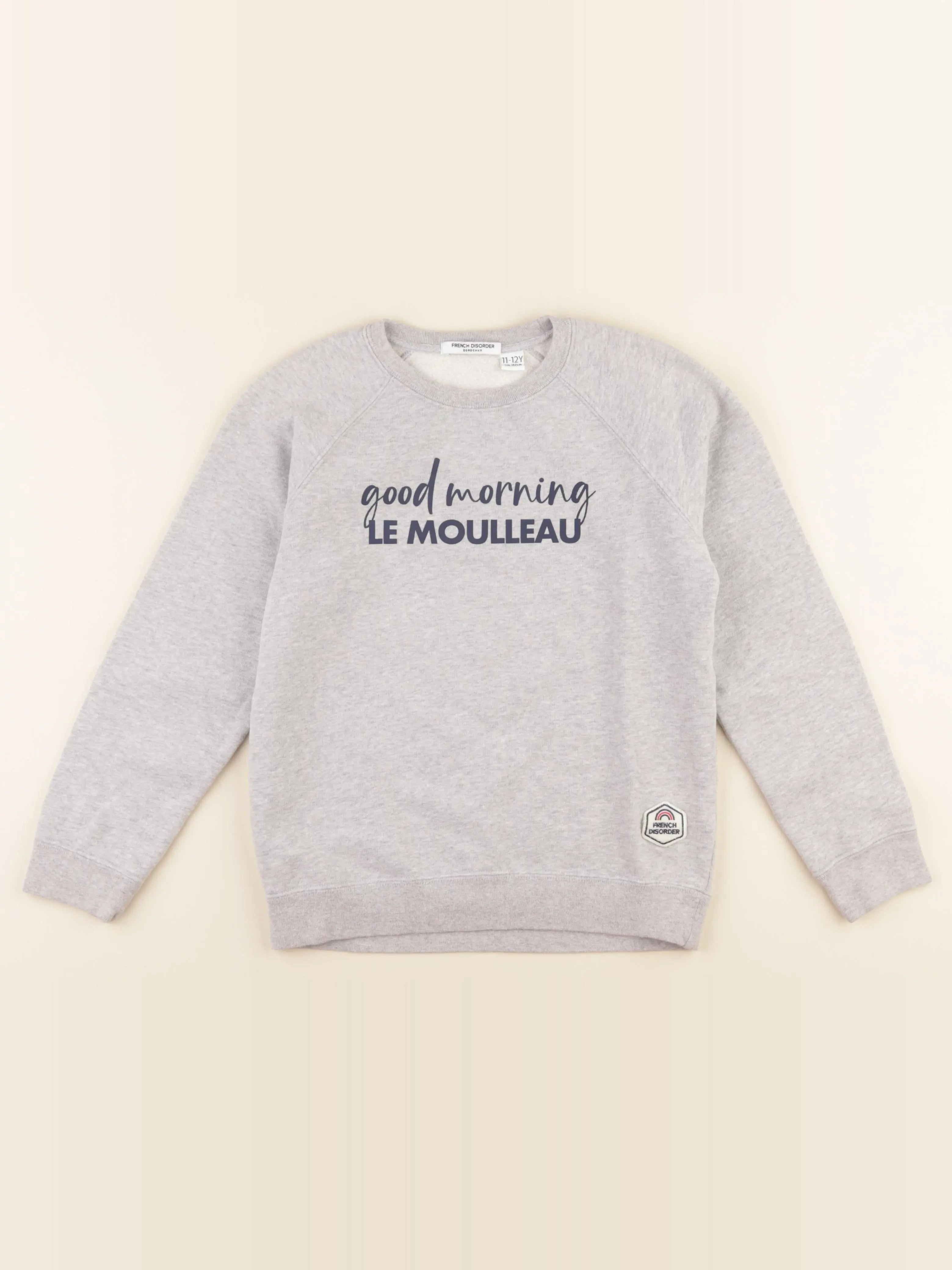 French Disorder - sweat gris - 11/12 ans