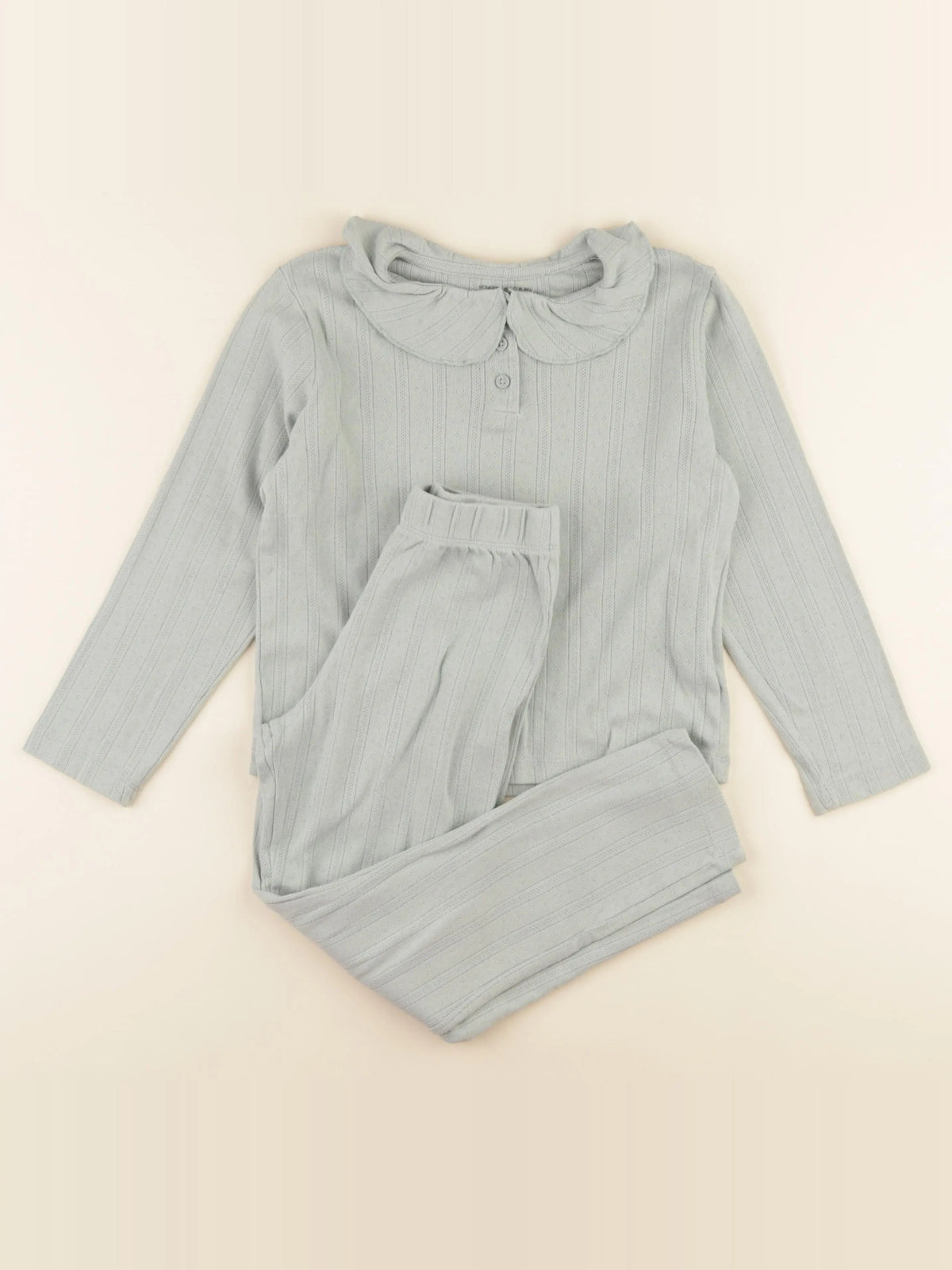 Monoprix - pyjama coton vert - 8 ans