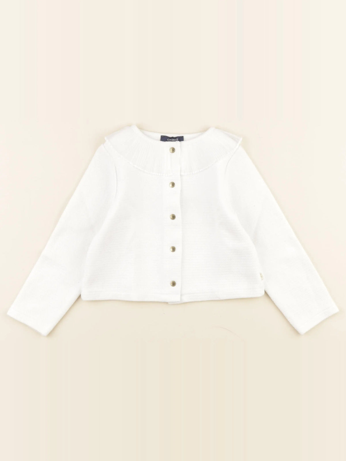 Okaidi - gilet blanc - 3 ans