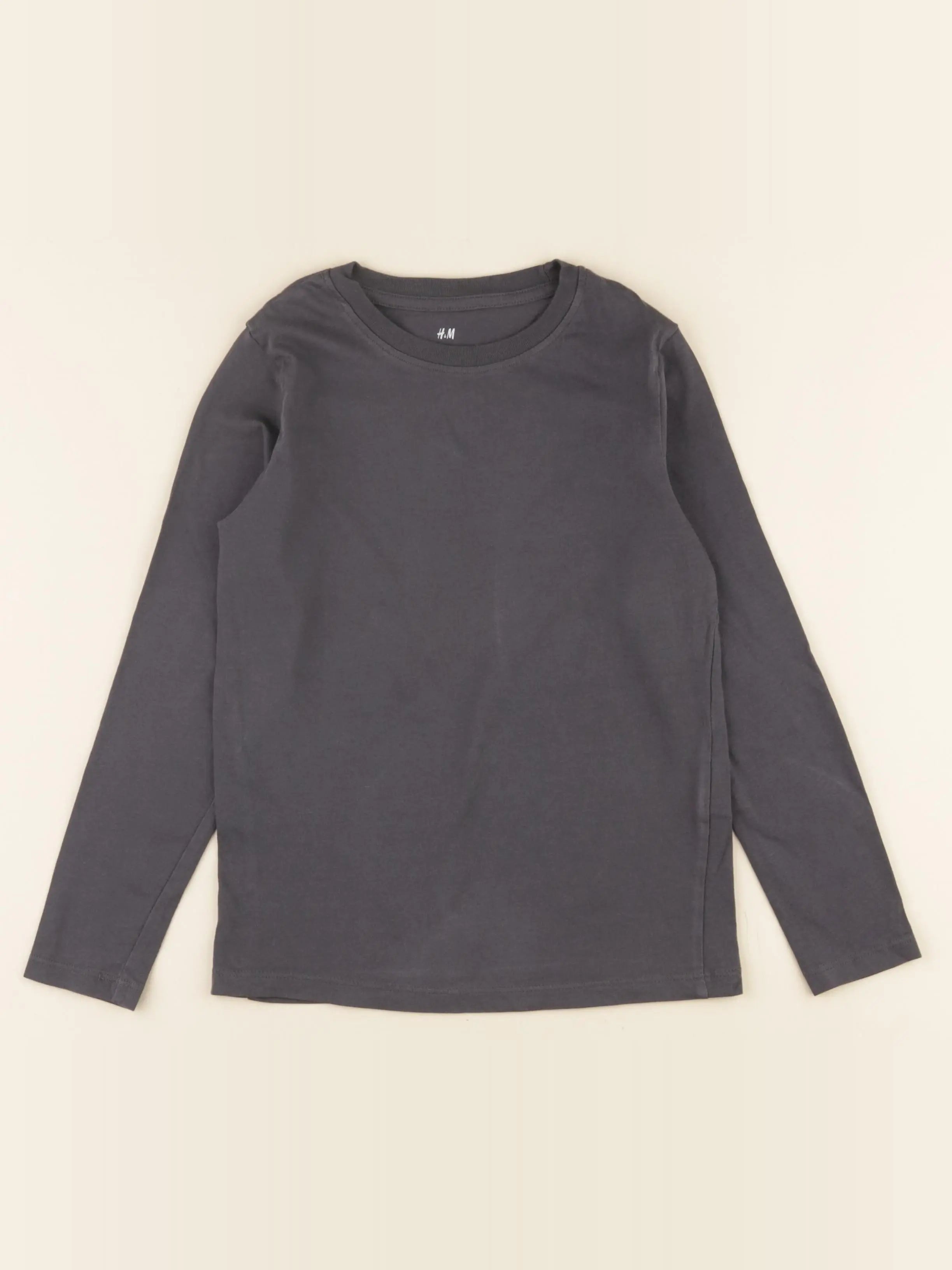 H&M - tee-shirt gris - 6/8 ans
