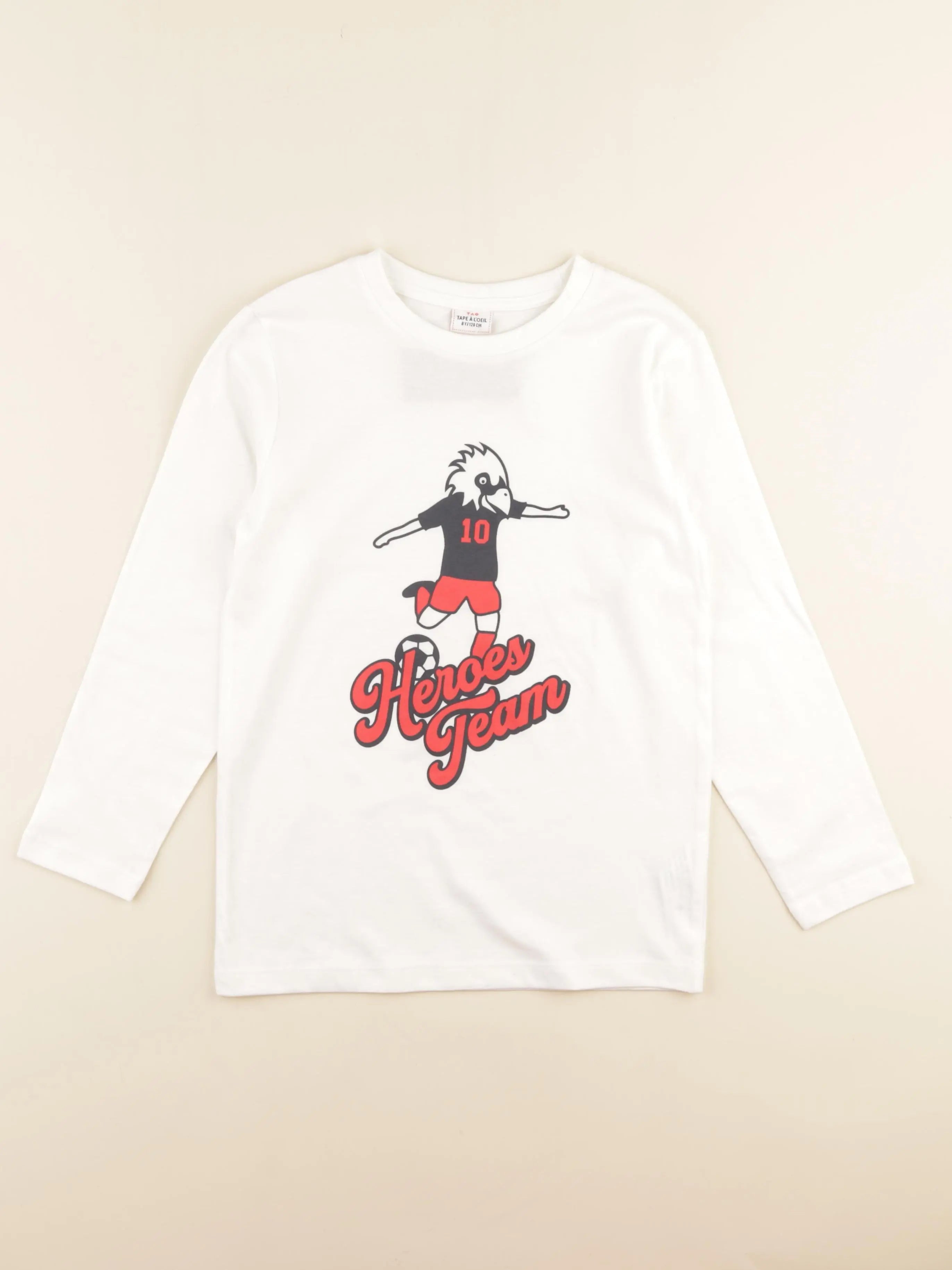 Tape à l'oeil - tee-shirt blanc - 8 ans