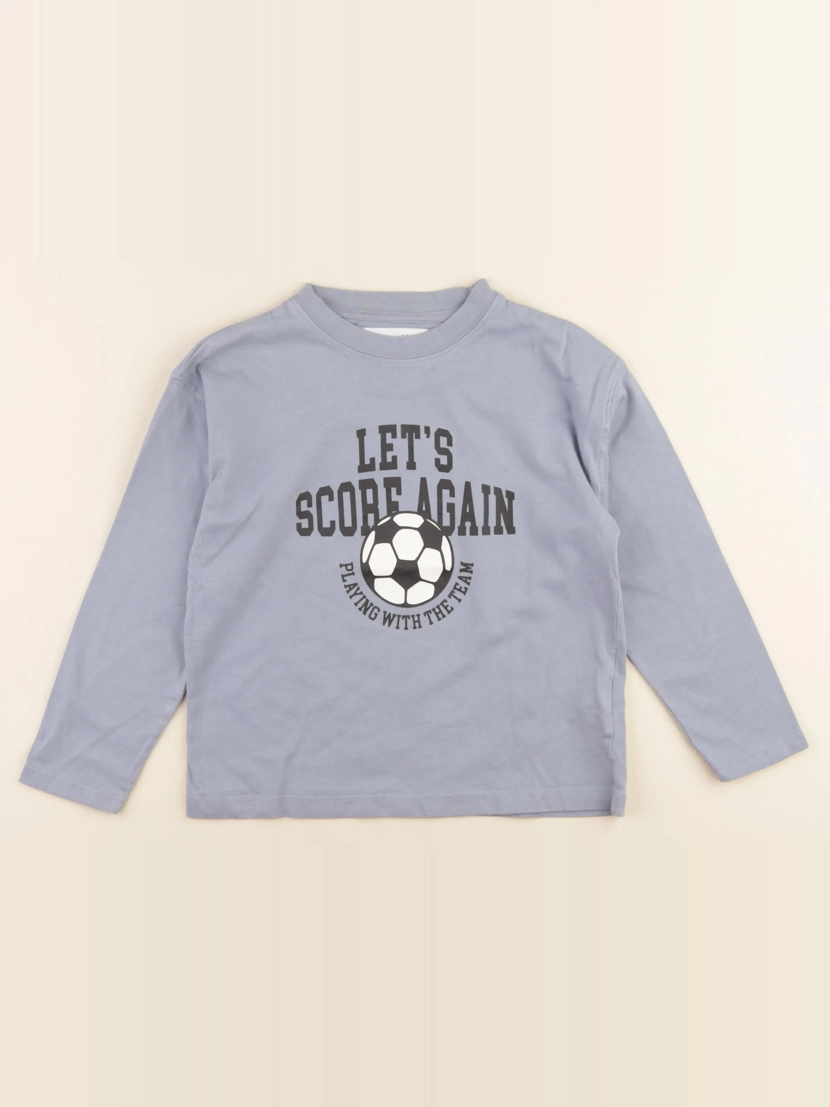 Zara - tee-shirt bleu - 6/7 ans