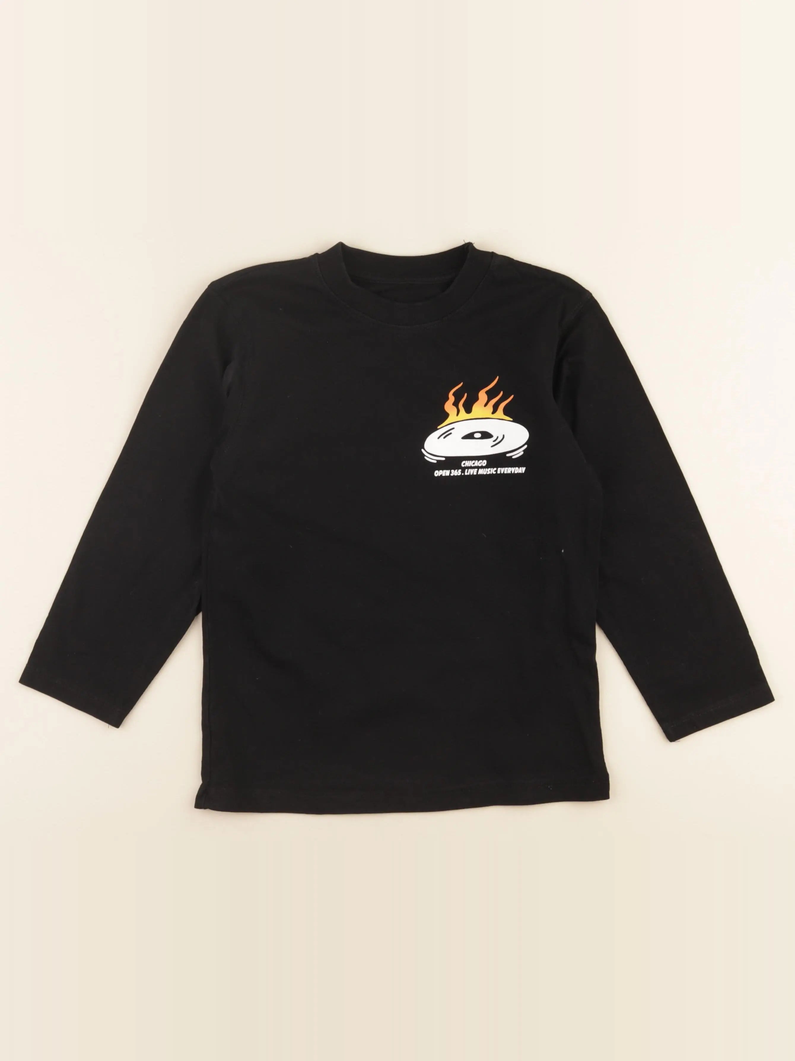 Zara - tee-shirt noir - 6/7 ans