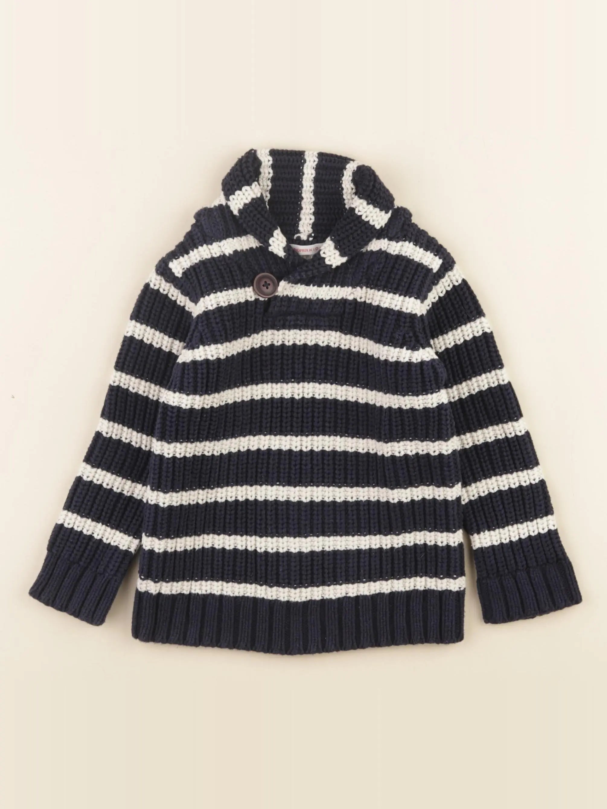 Monoprix - pull bleu - 3 ans