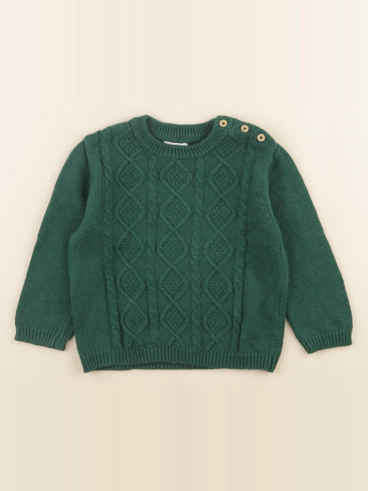 Boutchou - pull vert - 24 mois