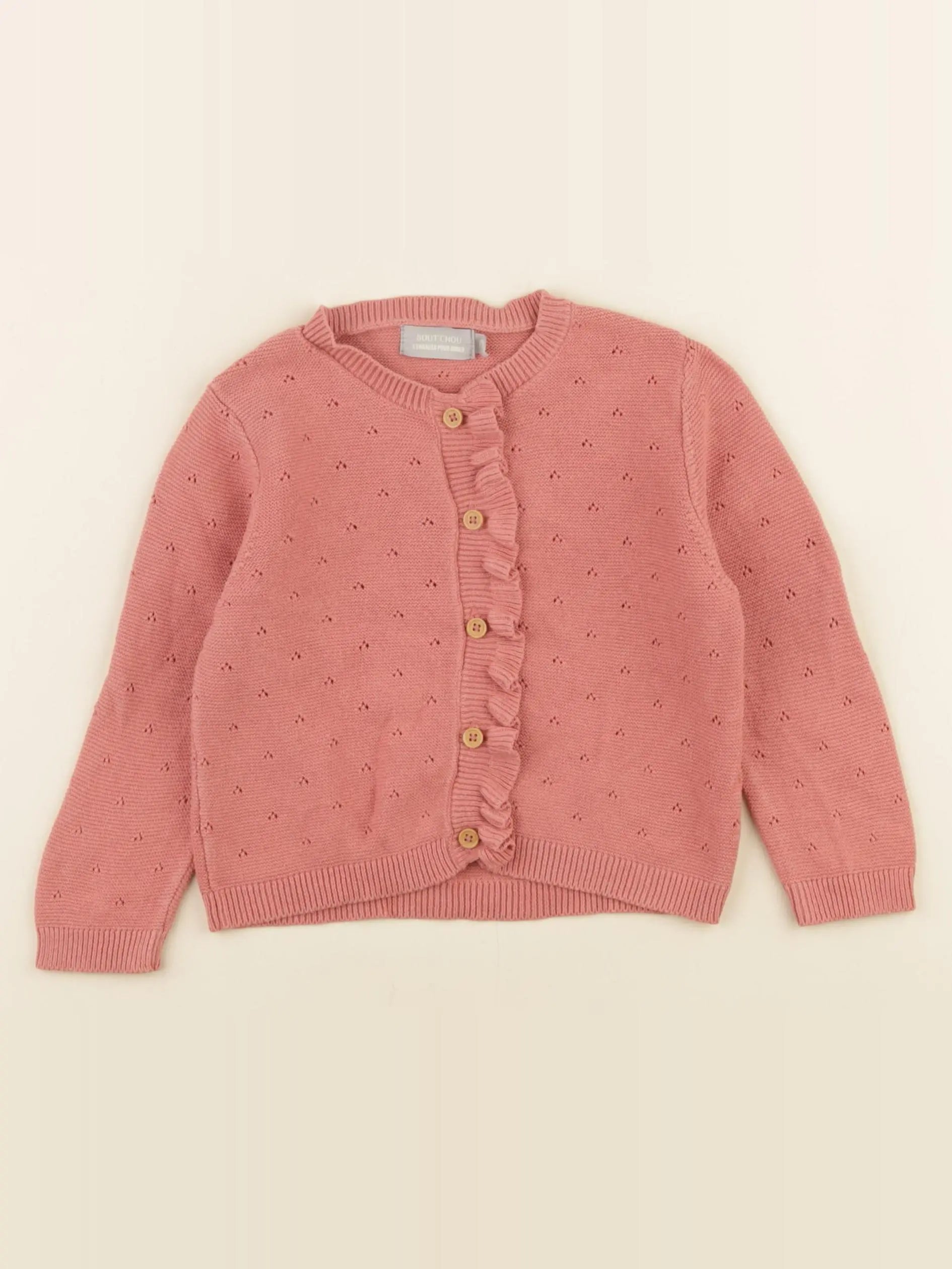 Boutchou - gilet rose - 18 mois