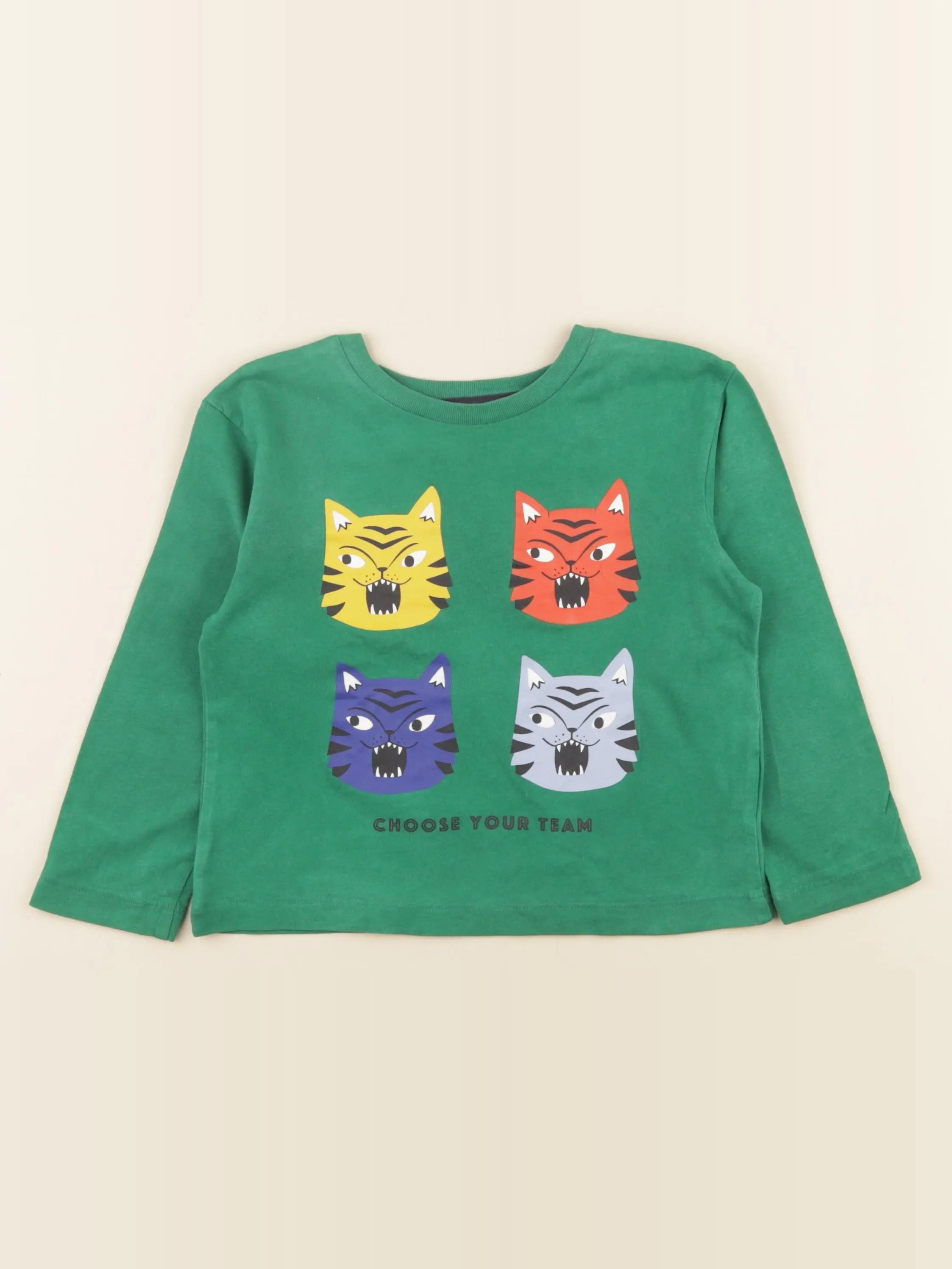 Monoprix - tee-shirt vert - 3 ans