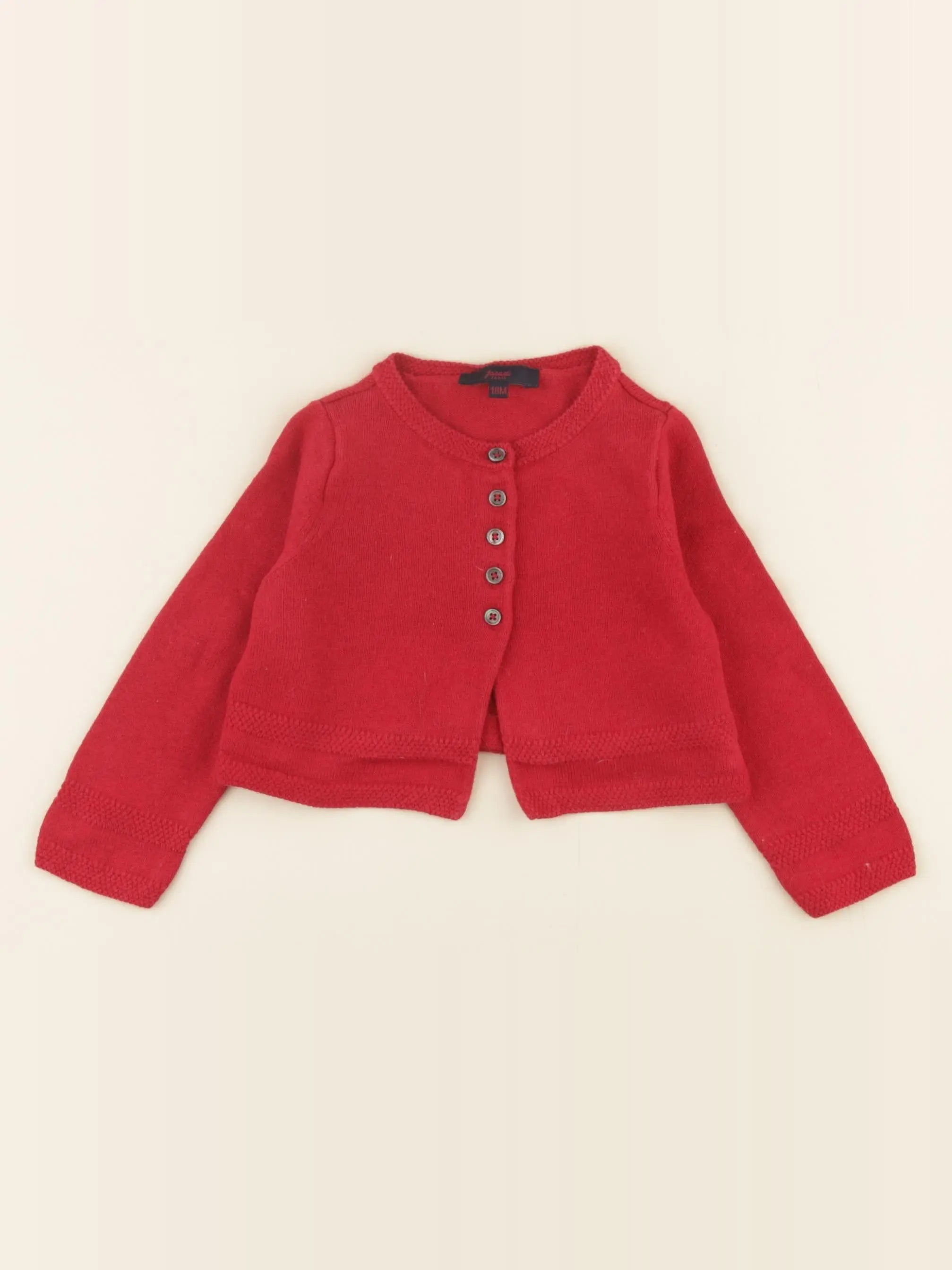 Jacadi - gilet rouge - 18 mois