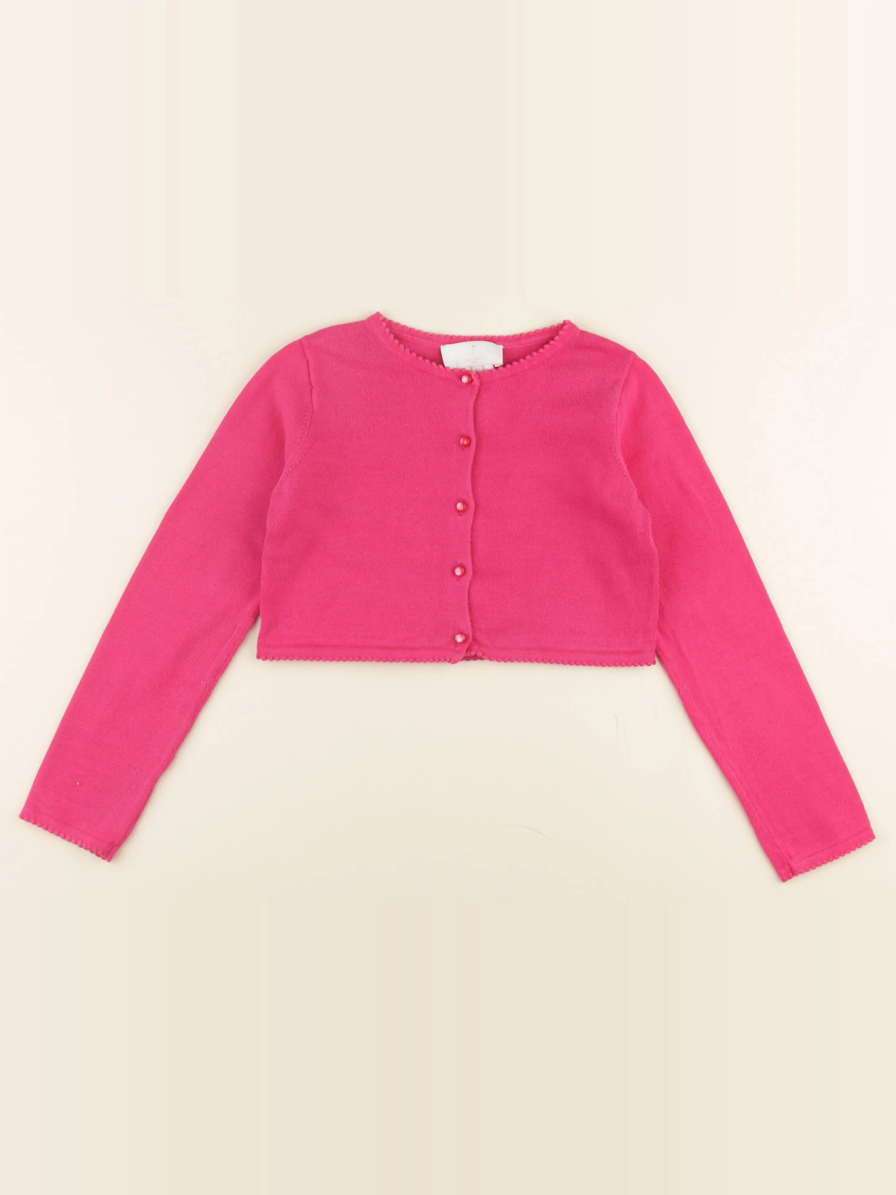 Jacadi - gilet rose - 8 ans