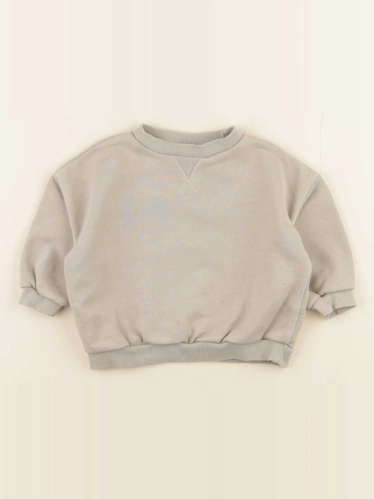 Zara - sweat beige - 9/12 mois