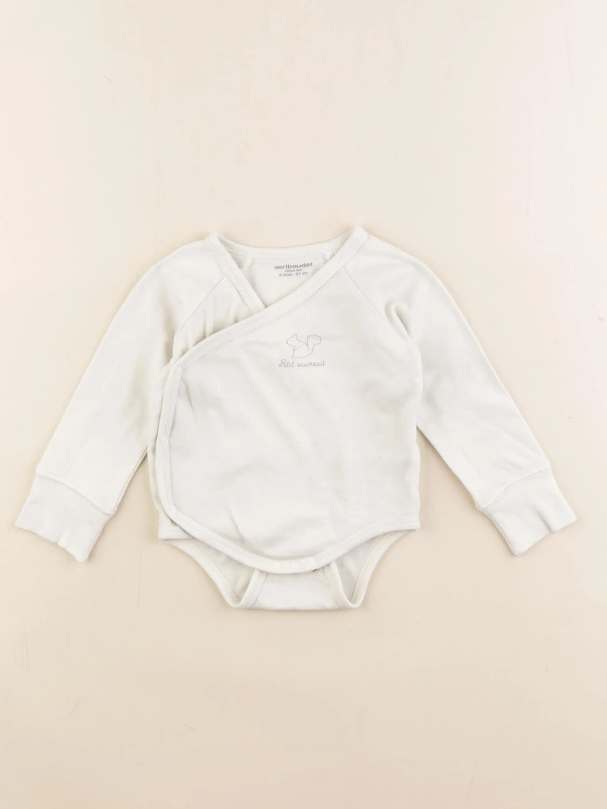 Vertbaudet - body blanc - 6 mois