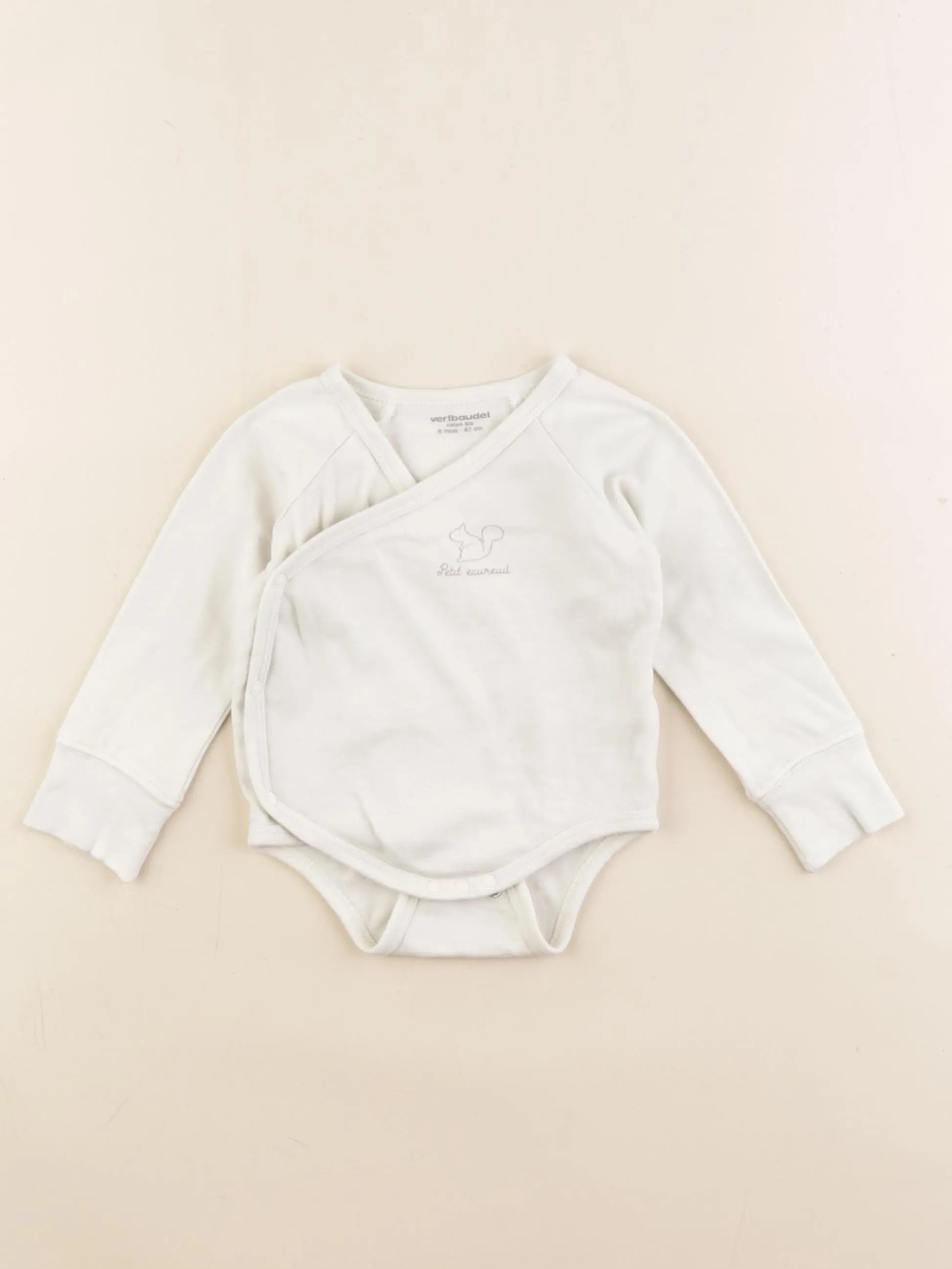 Vertbaudet - body blanc - 6 mois