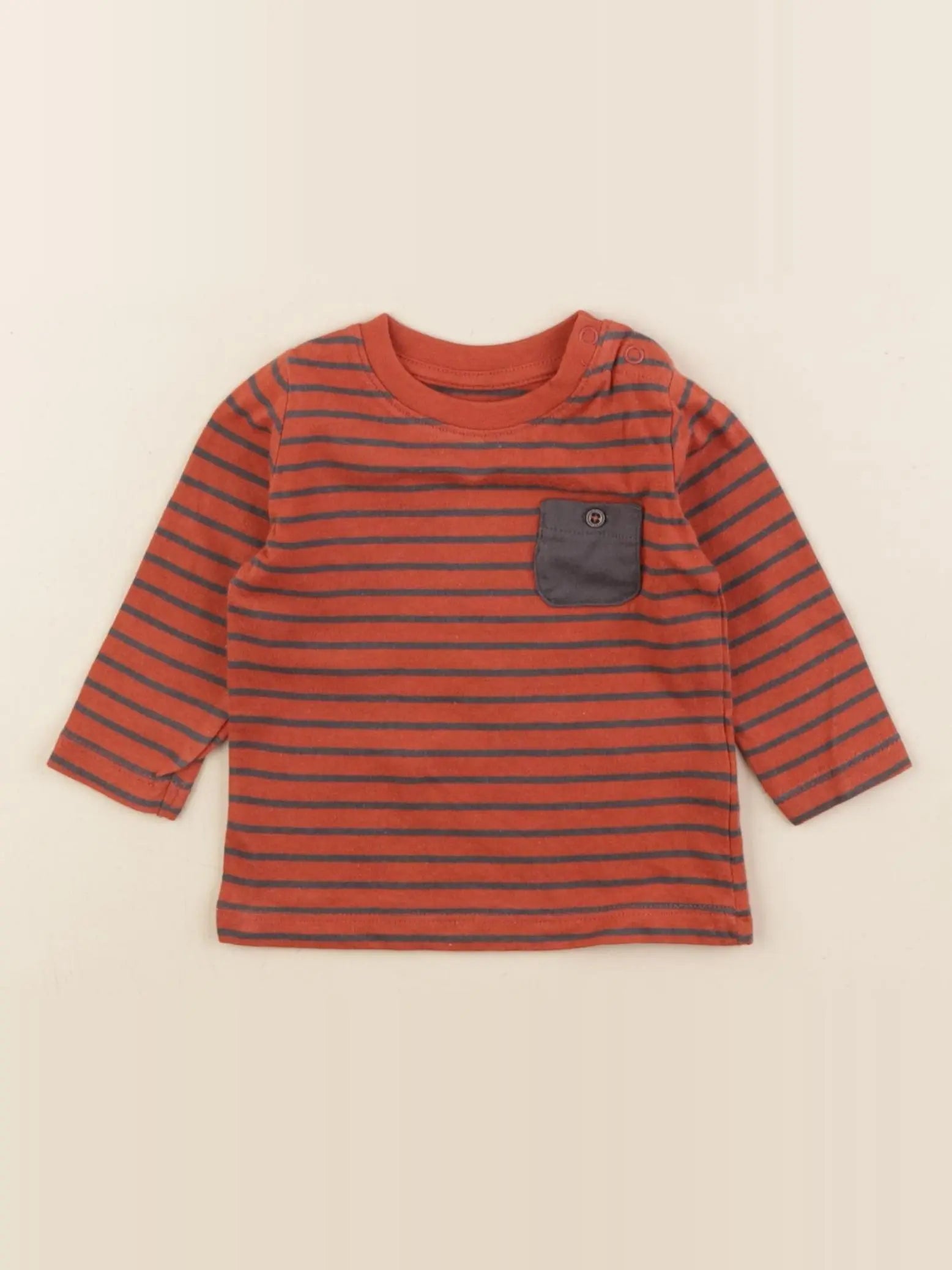 Vertbaudet - tee-shirt marron - 3 mois