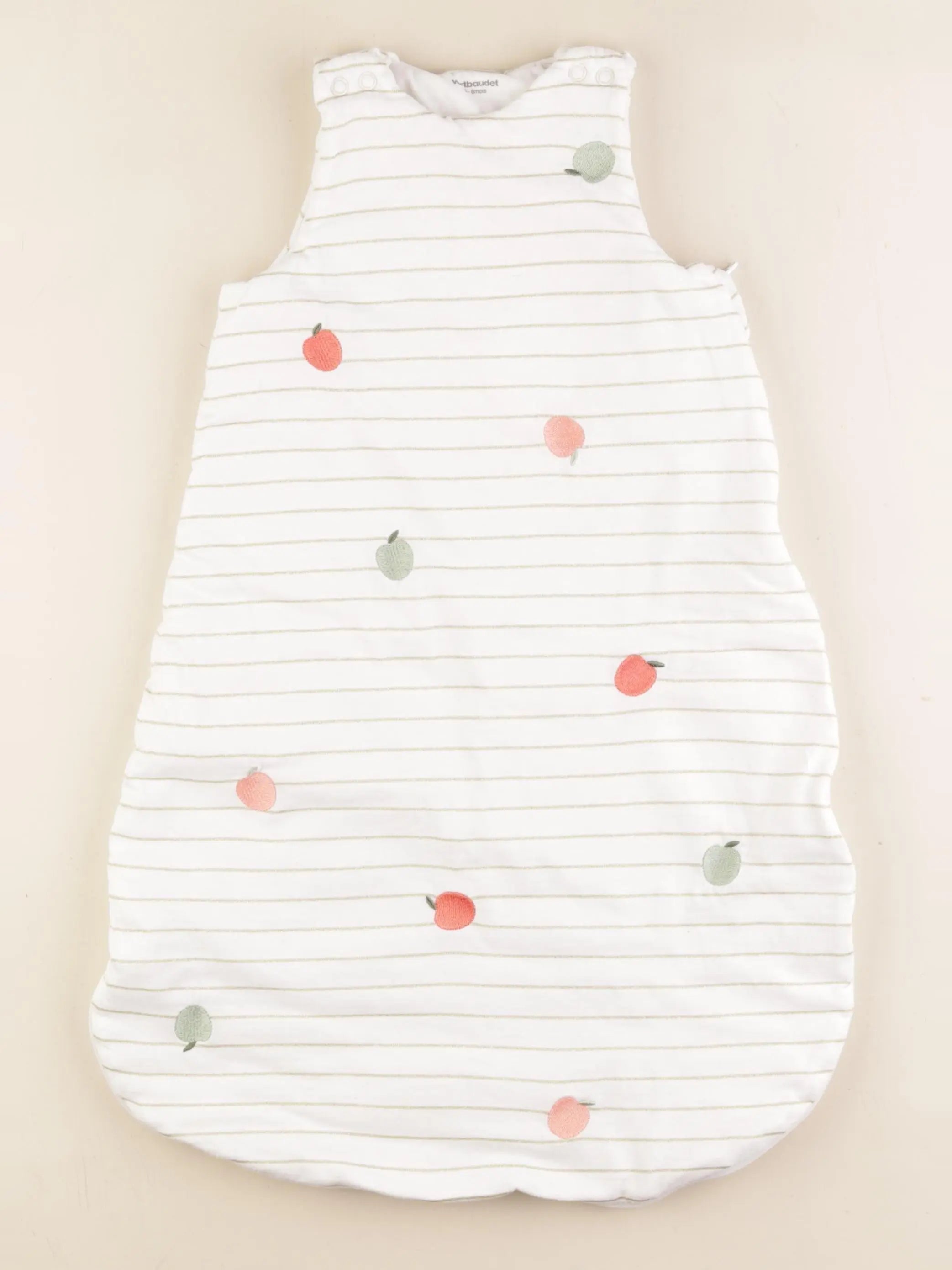 Vertbaudet - gigoteuse TOG 2,5 blanc, or - 0/6 mois