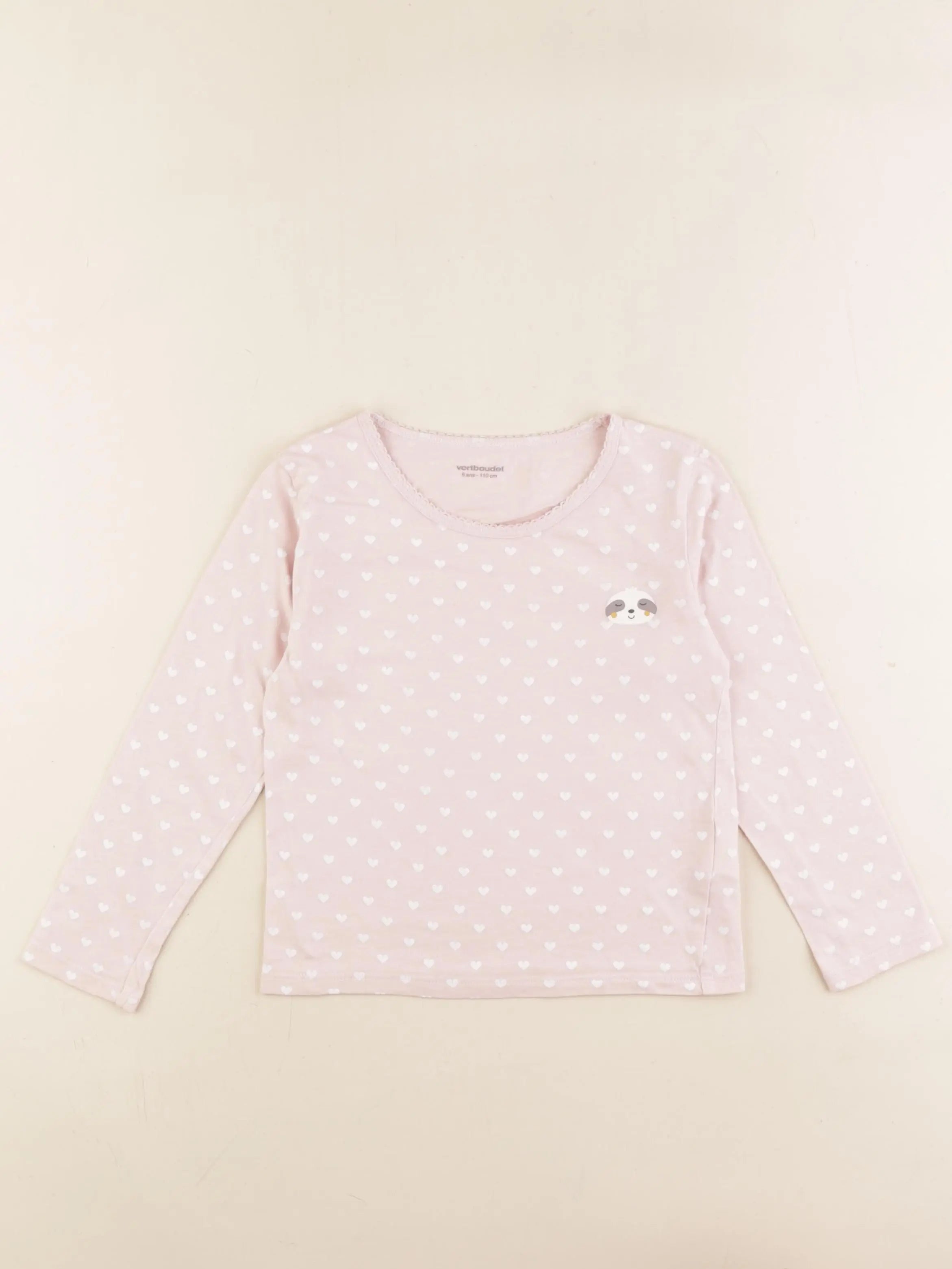 Vertbaudet - maillot de corps rose - 5 ans