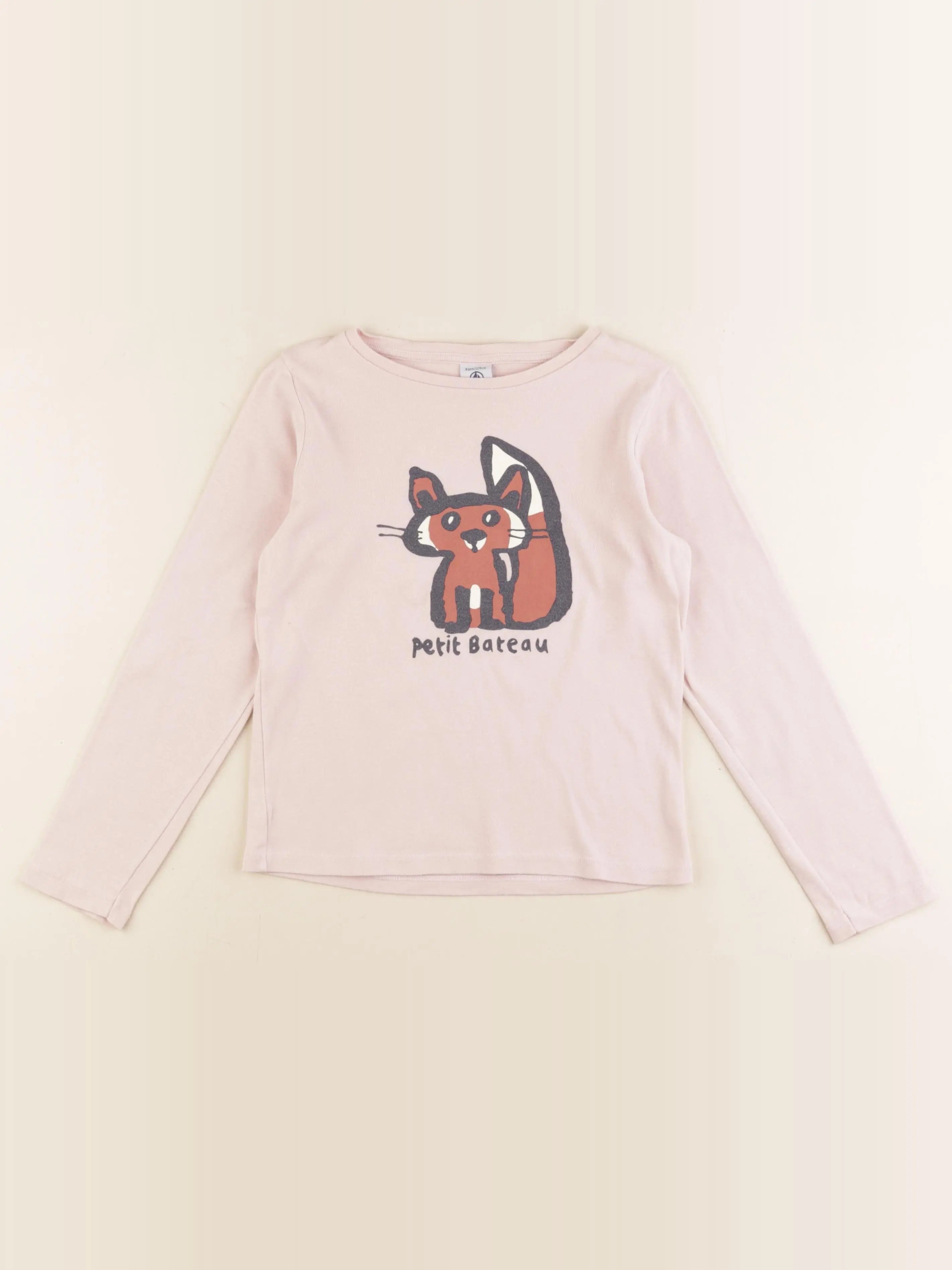 Petit Bateau - tee-shirt rose - 8 ans