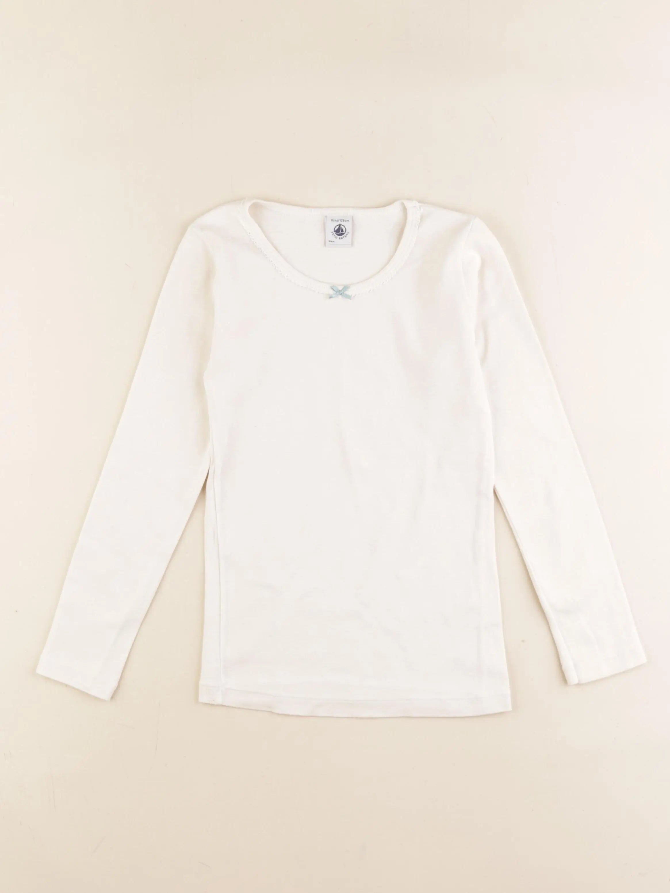 Petit Bateau - maillot de corps blanc - 8 ans