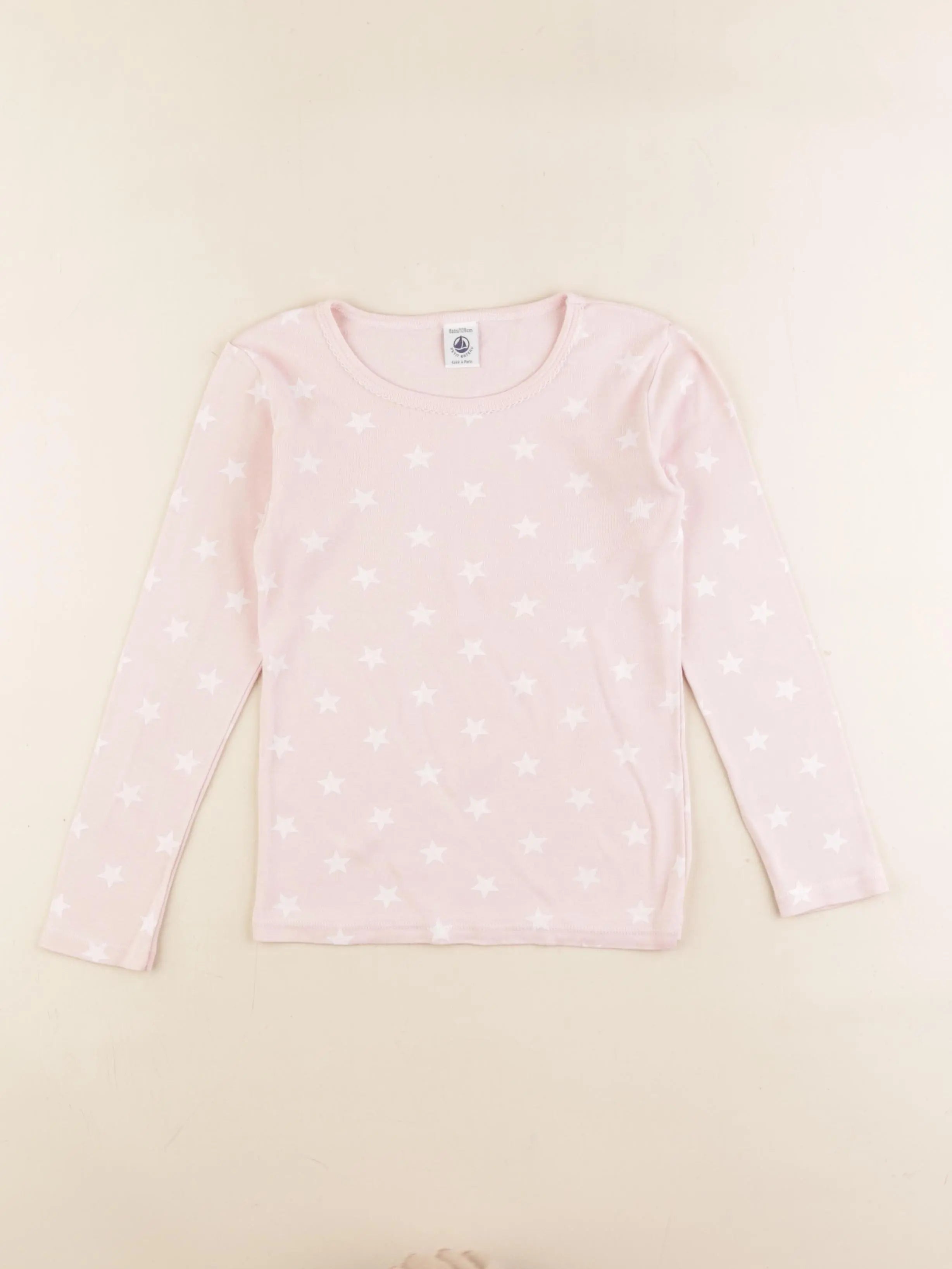 Petit Bateau - maillot de corps rose - 8 ans
