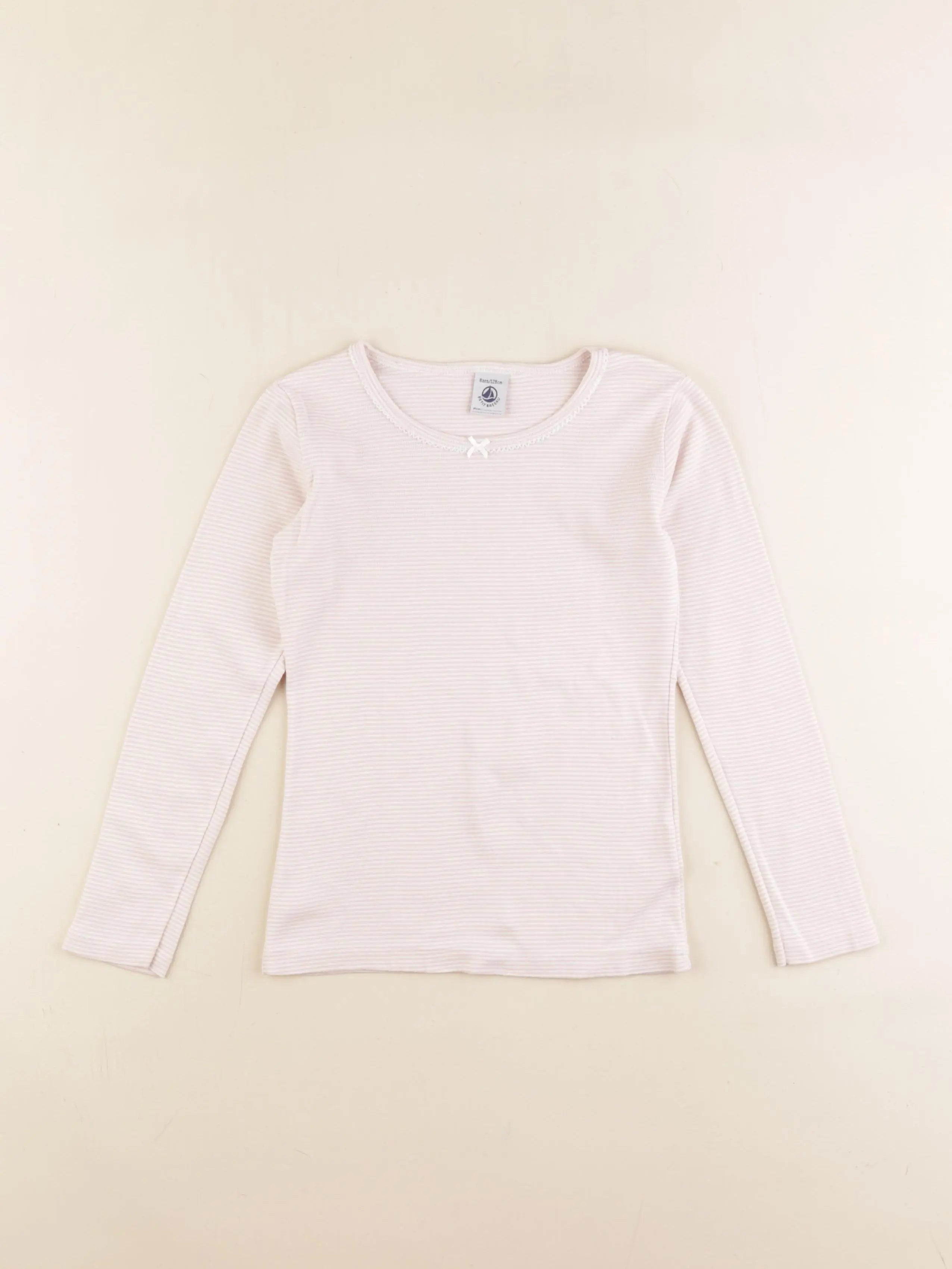 Petit Bateau - maillot de corps rose - 8 ans