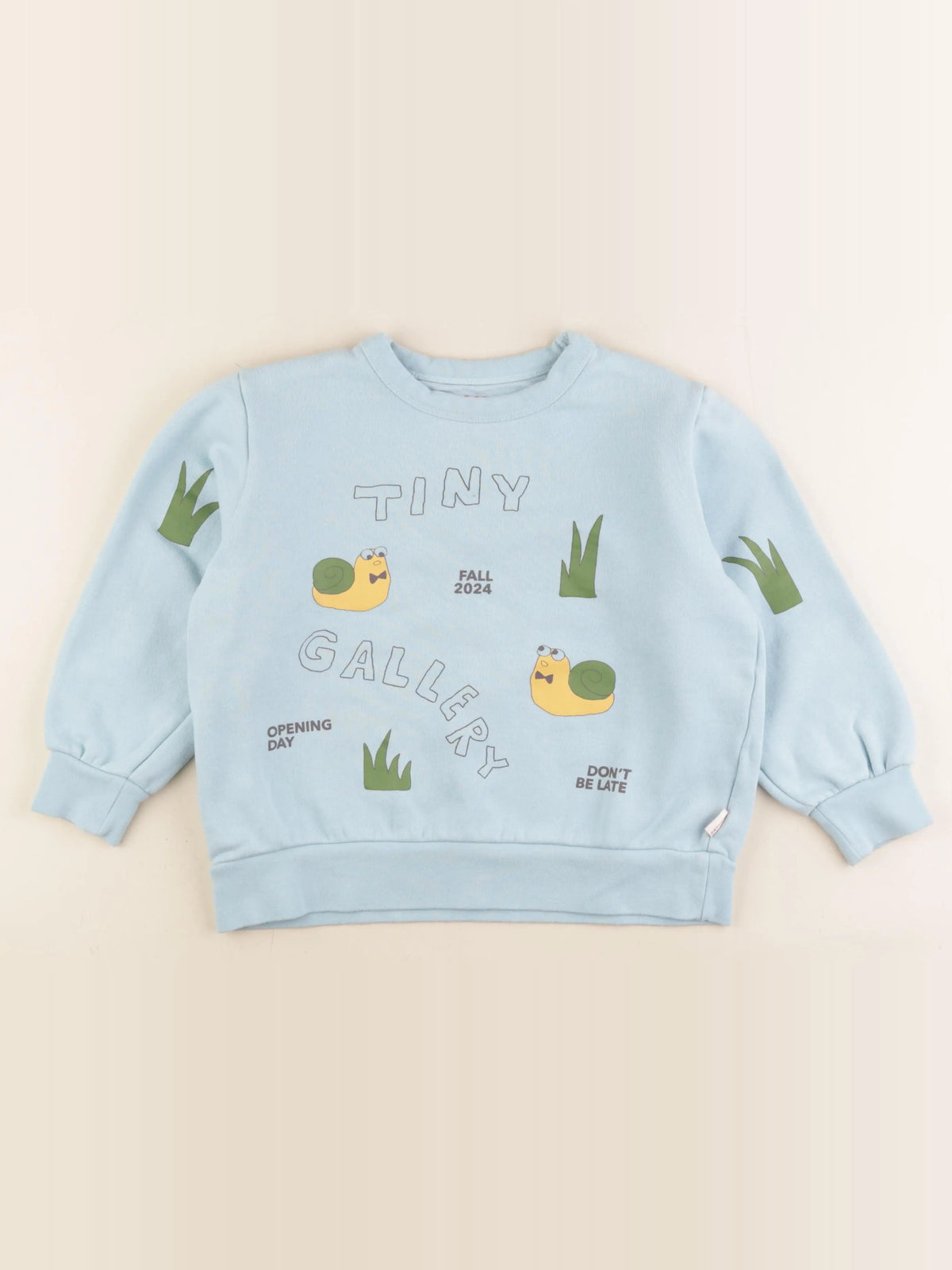 Tiny Cottons - sweat bleu - 8 ans