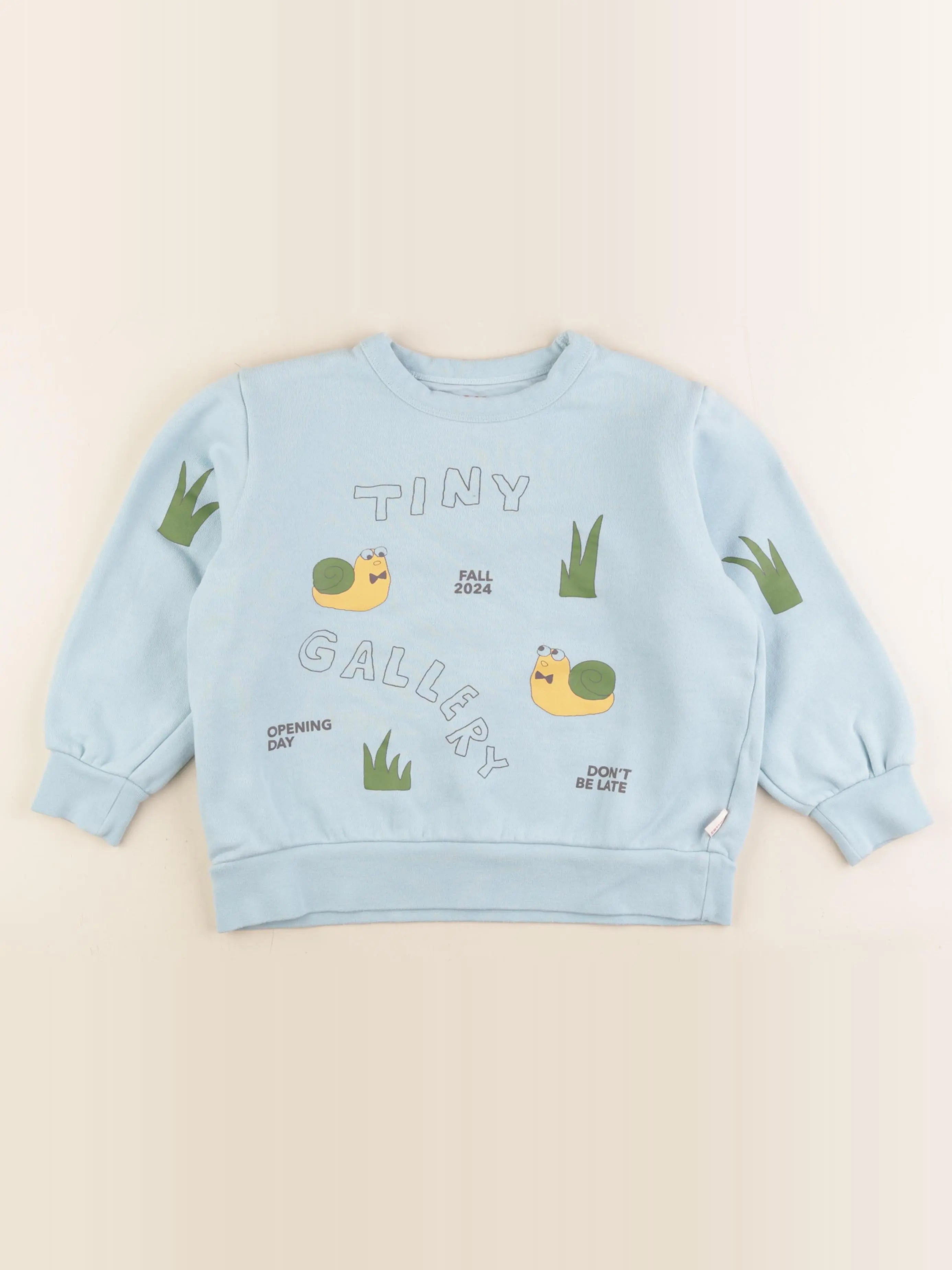 Tiny Cottons - sweat bleu - 8 ans