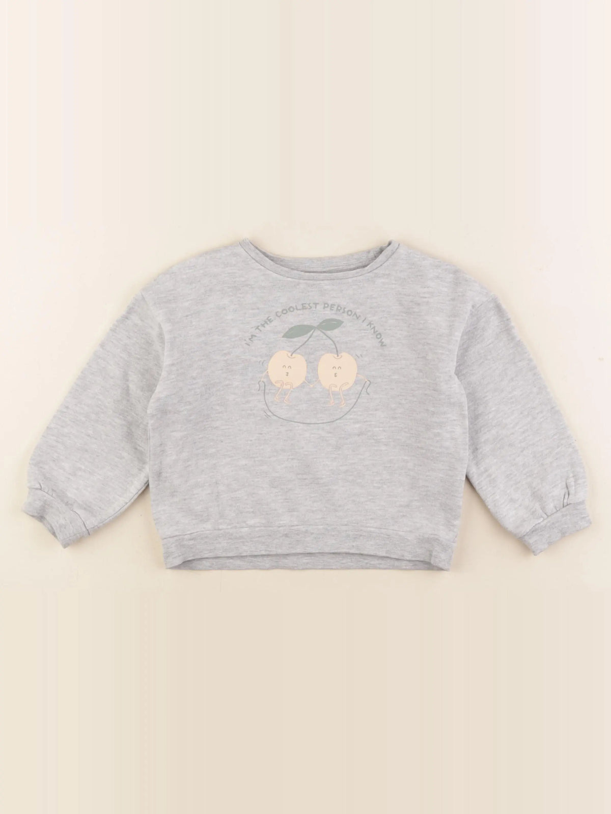 Vertbaudet - sweat gris - 3 ans