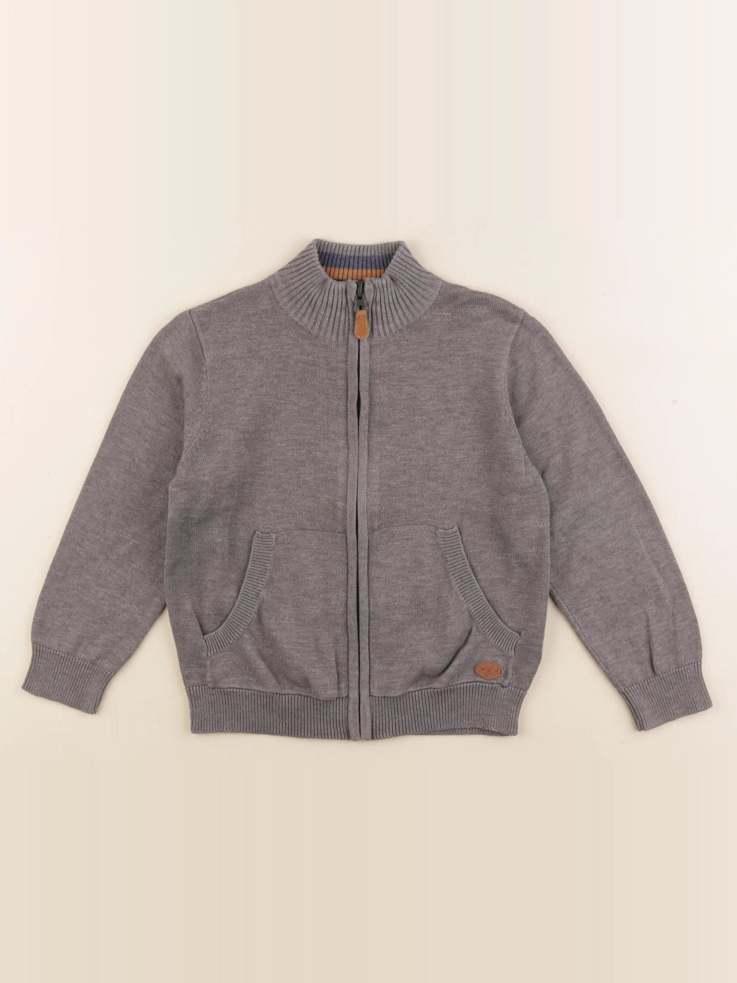 Vertbaudet - gilet gris - 5 ans