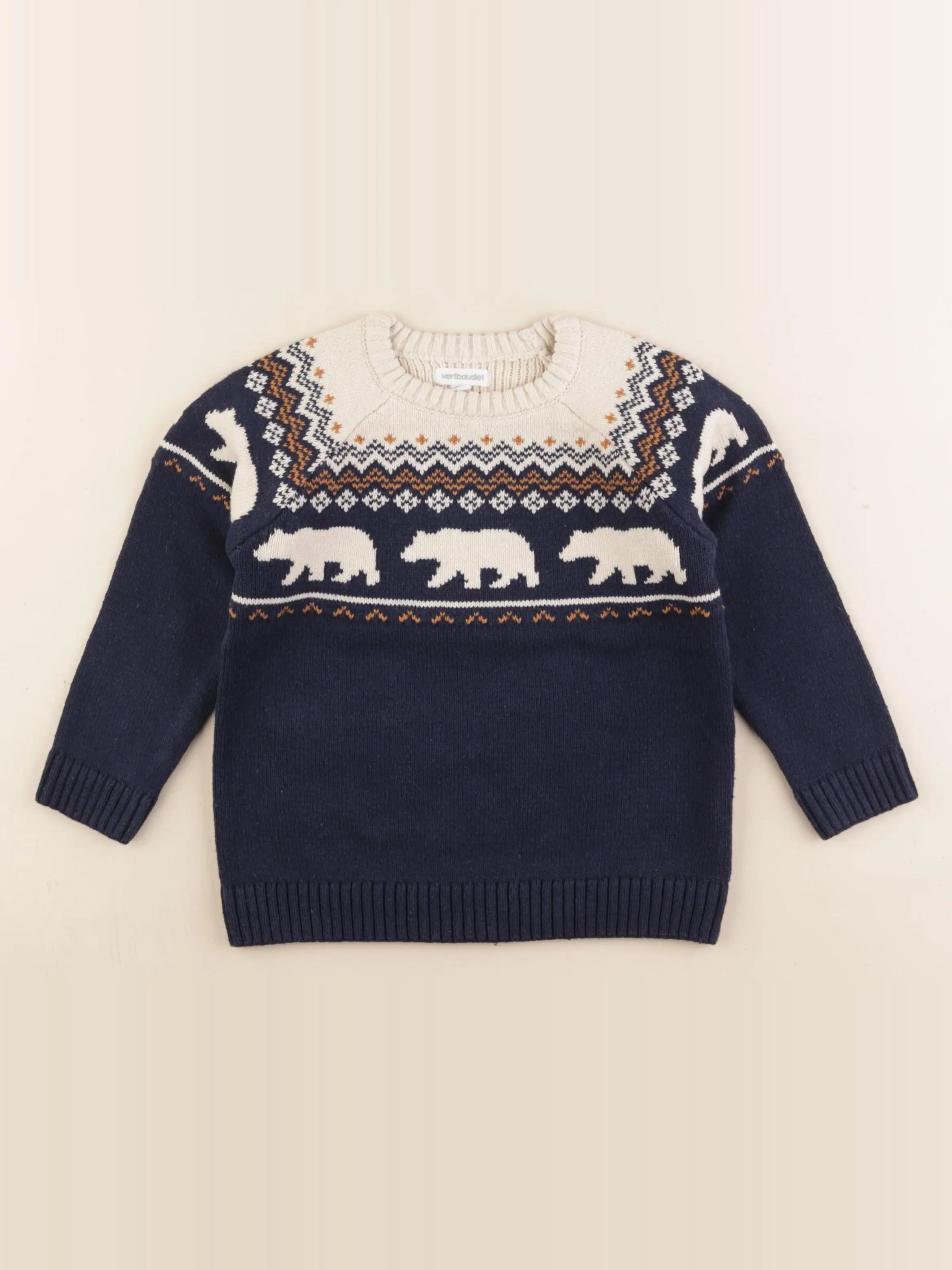 Vertbaudet - pull bleu - 4 ans