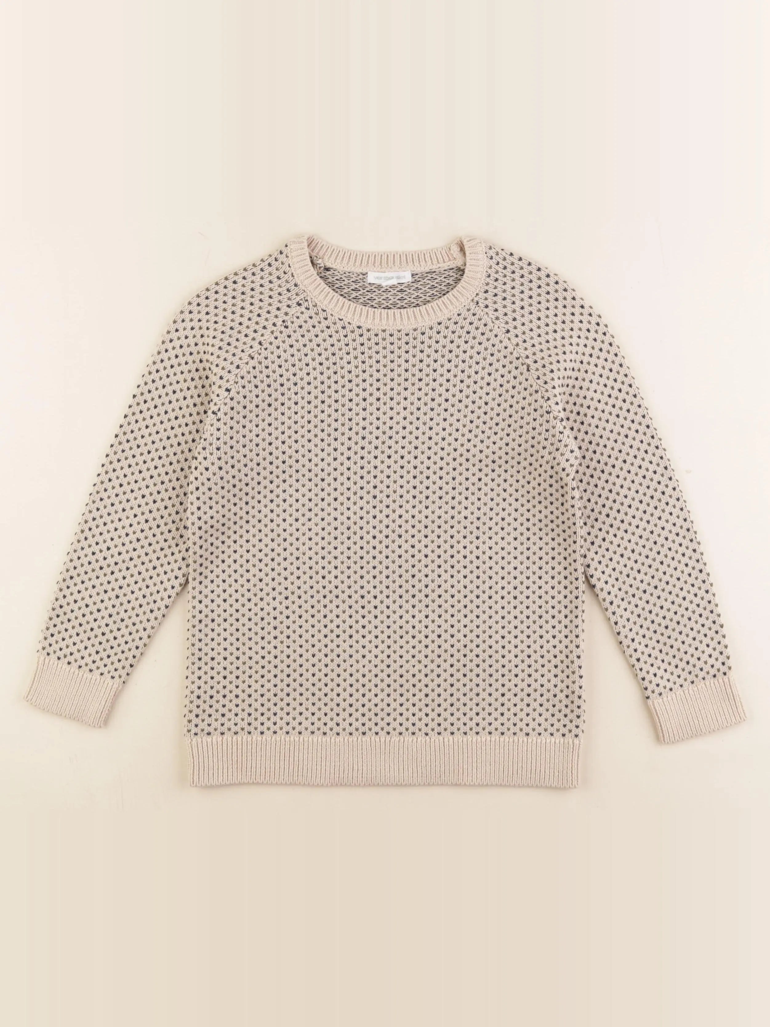 Vertbaudet - pull beige - 5 ans