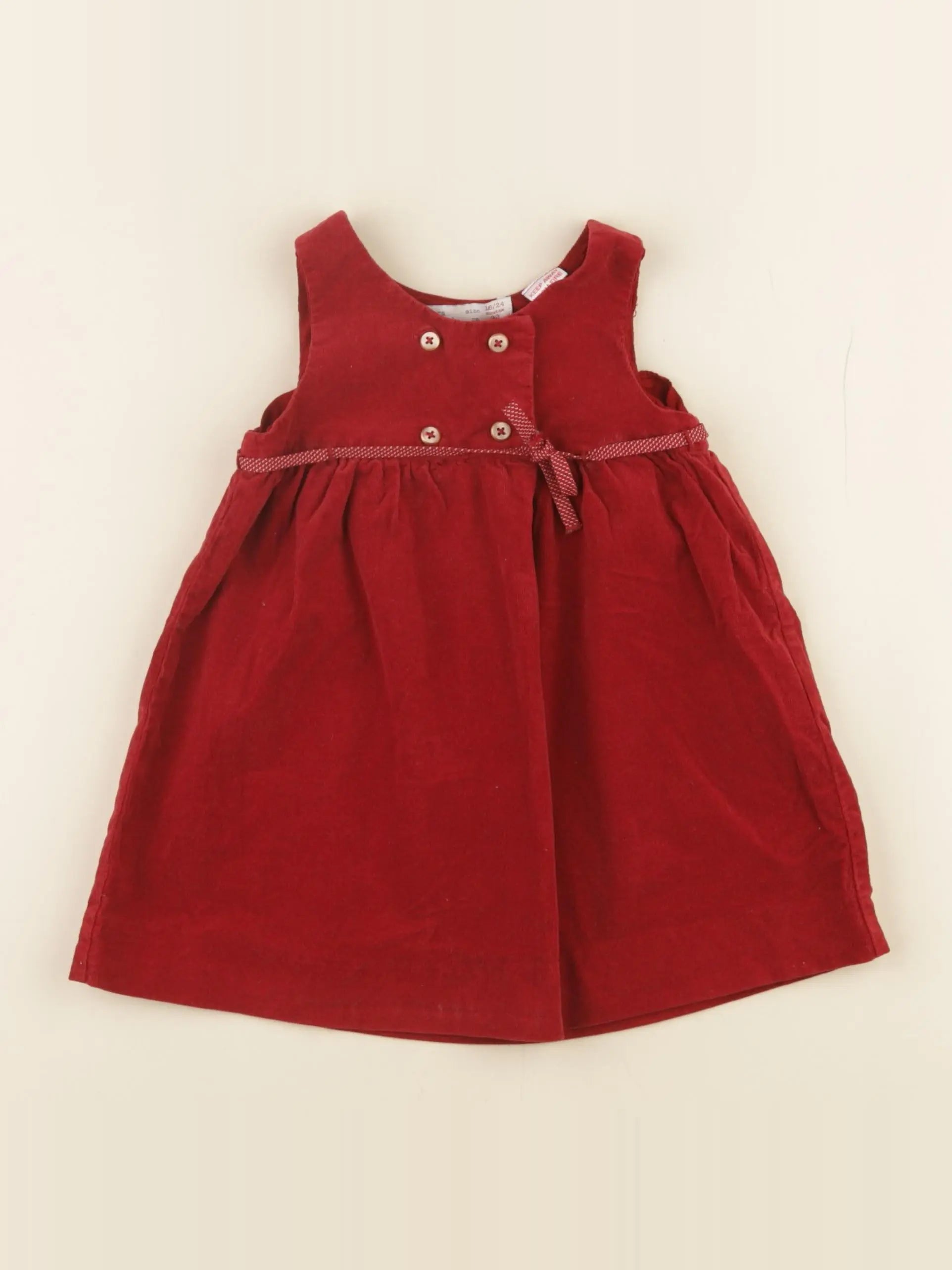 Zara - robe rouge - 18/24 mois