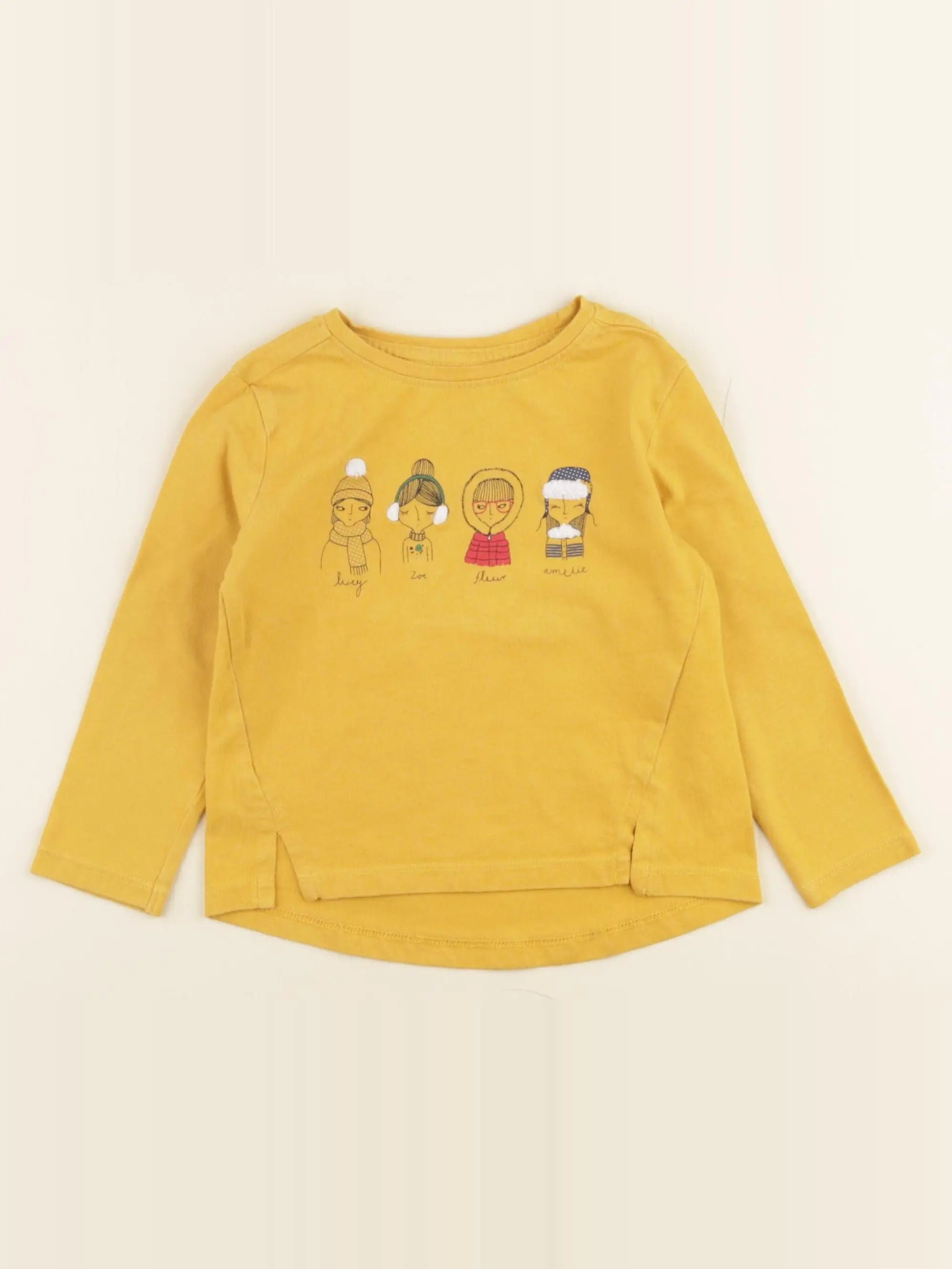 Vertbaudet - tee-shirt jaune - 2 ans