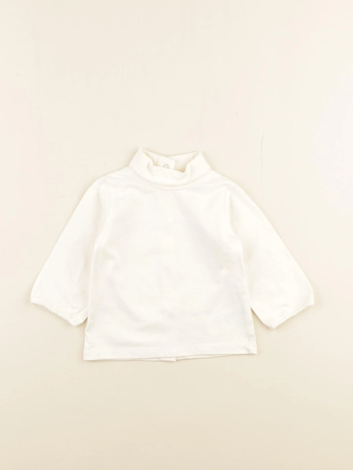 Vertbaudet - sous-pull blanc - 6 mois