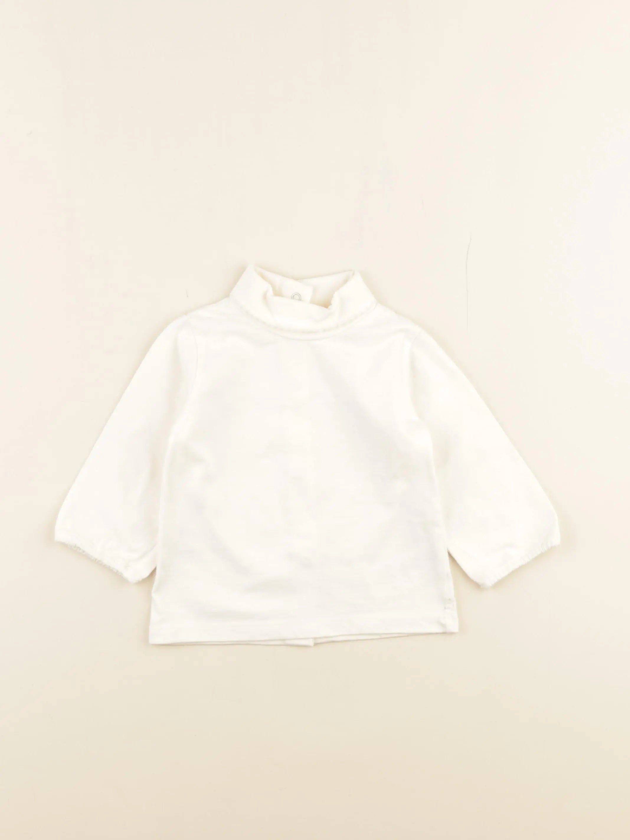 Vertbaudet - sous-pull blanc - 6 mois