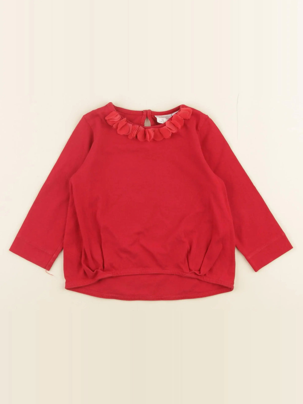Zara - tee-shirt rouge - 9/12 mois