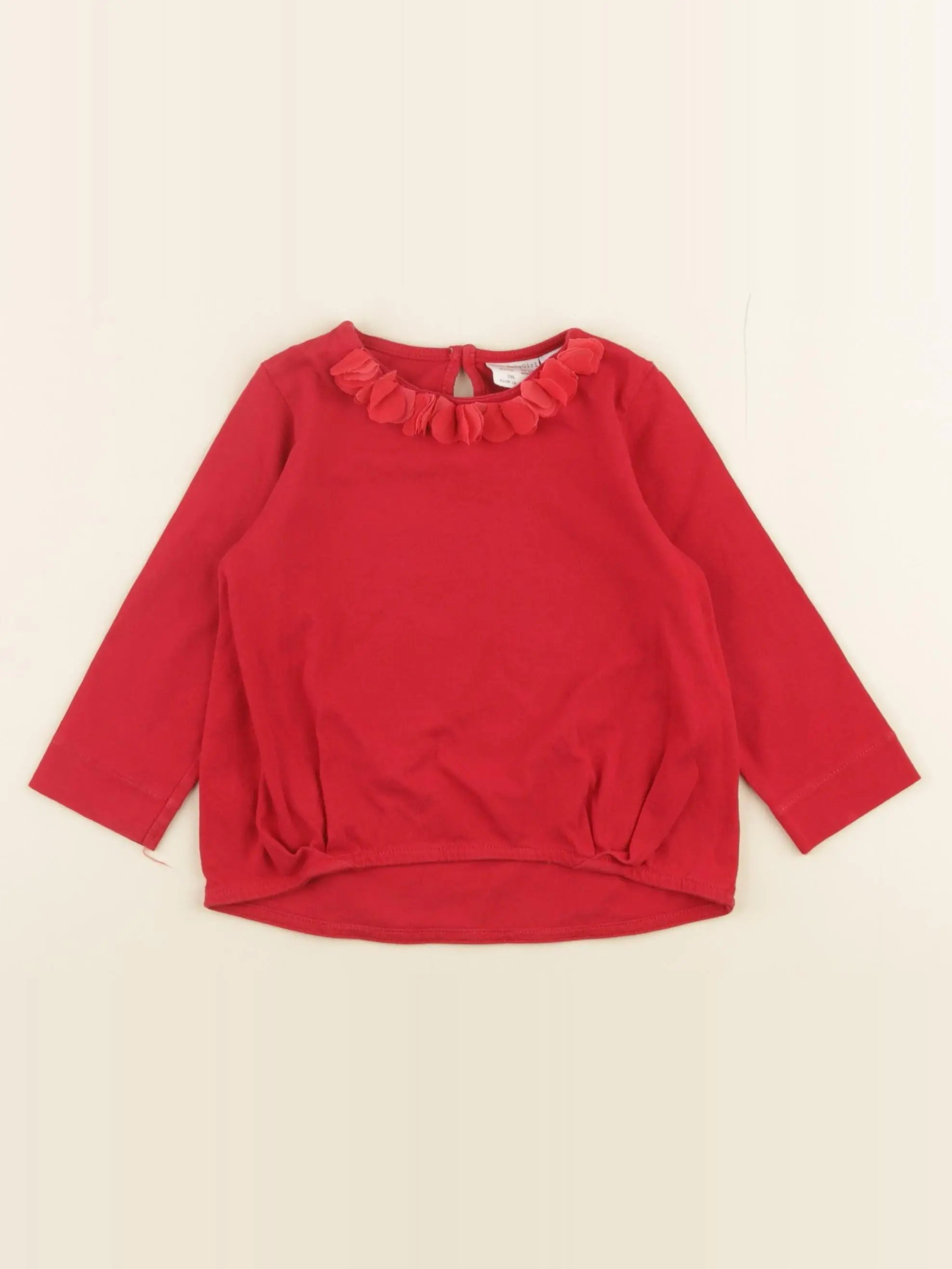Zara - tee-shirt rouge - 9/12 mois