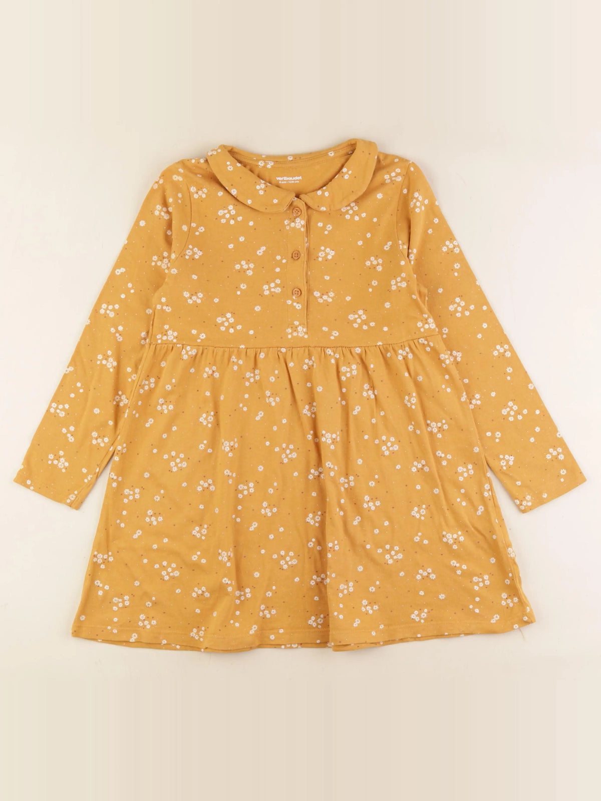 Vertbaudet - robe jaune - 8 ans