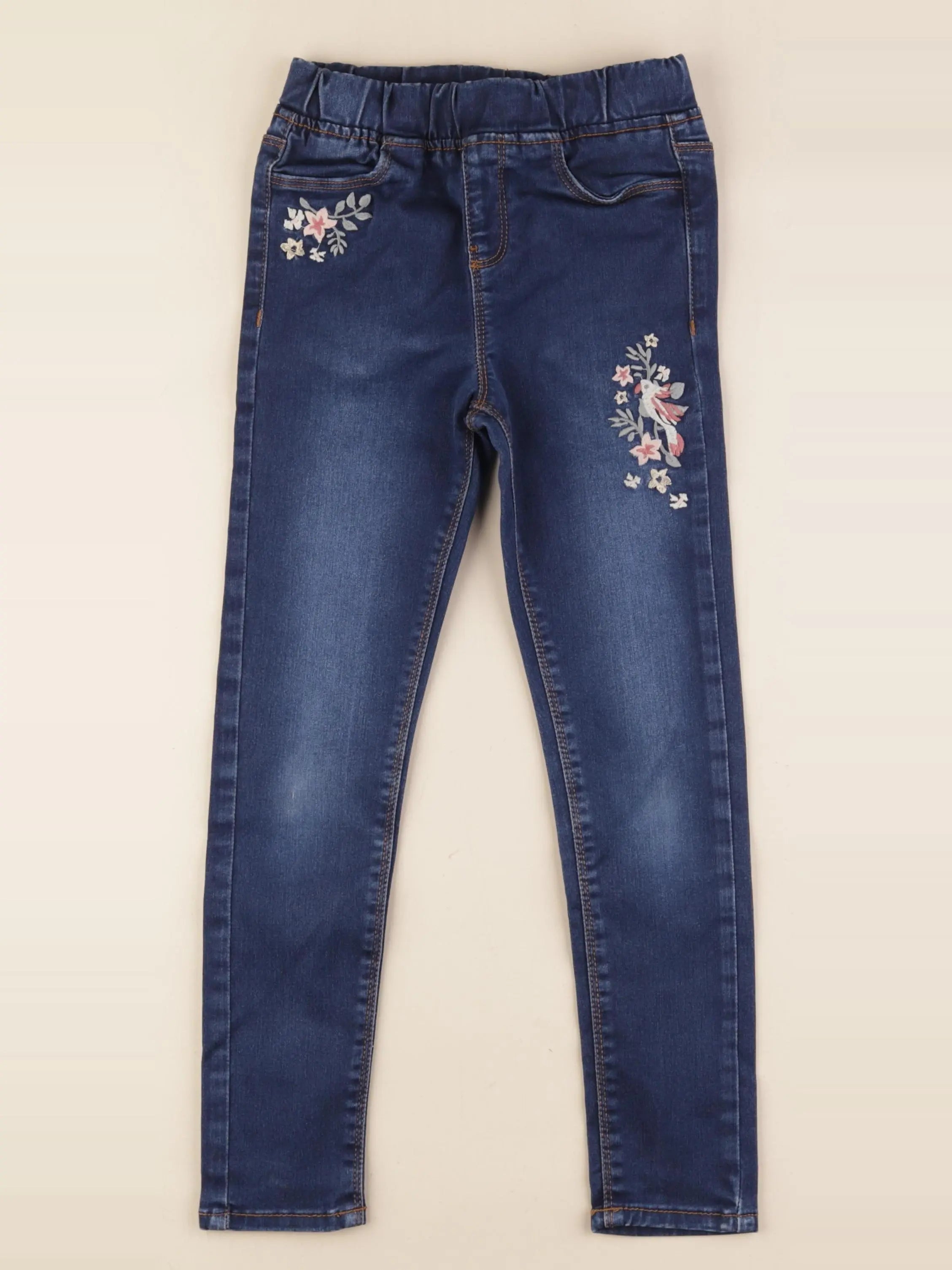 Vertbaudet - jegging bleu - 8 ans
