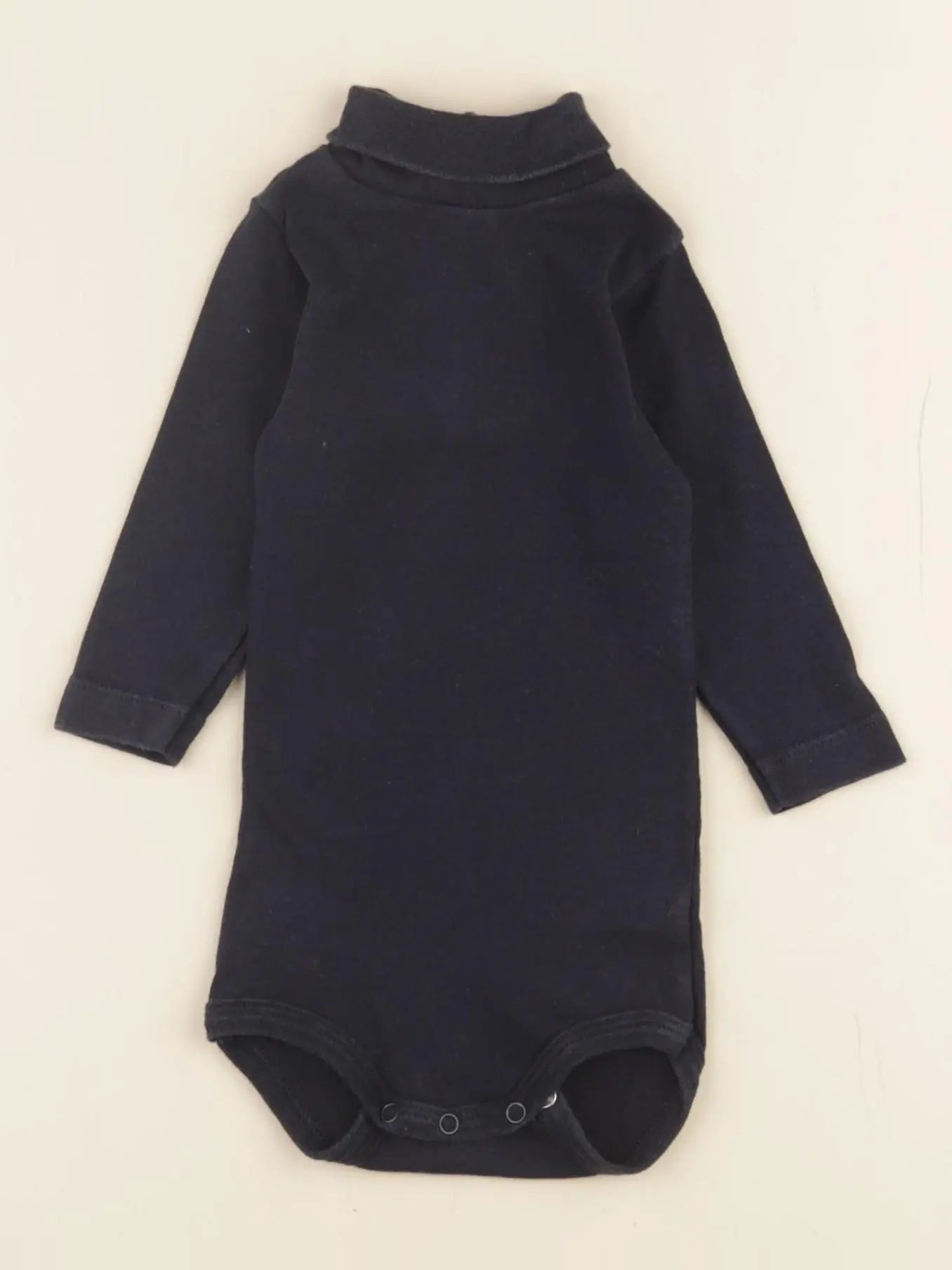 Petit Bateau - body à col bleu - 3 mois