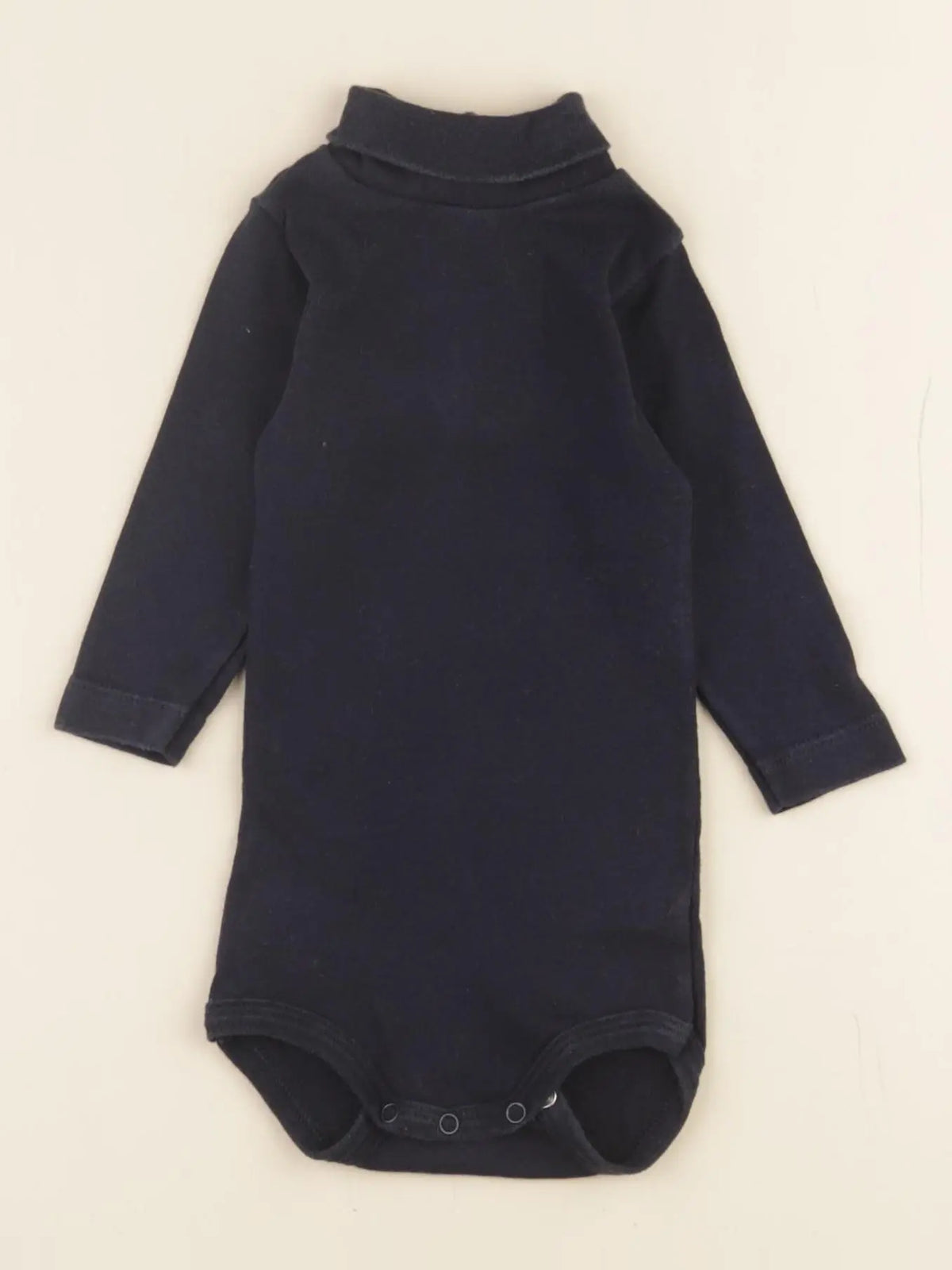 Petit Bateau - body à col bleu - 3 mois