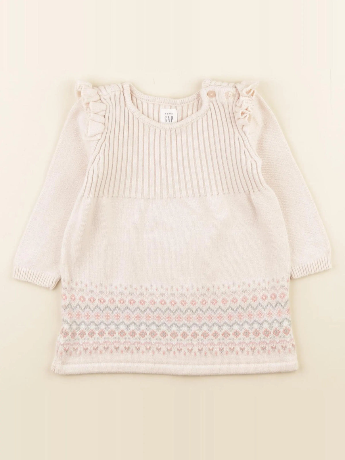 GAP - robe rose - 12/18 mois
