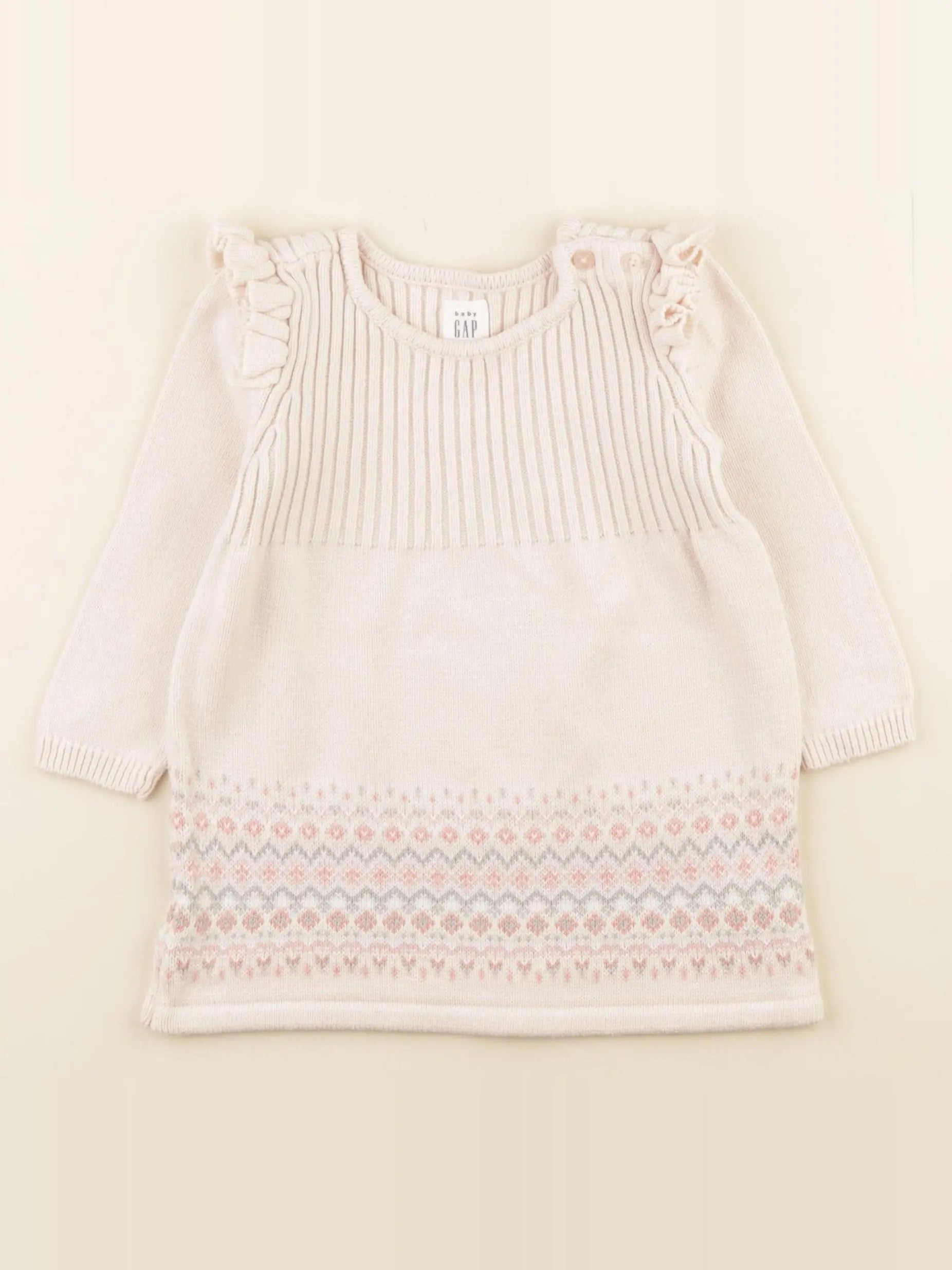 GAP - robe rose - 12/18 mois