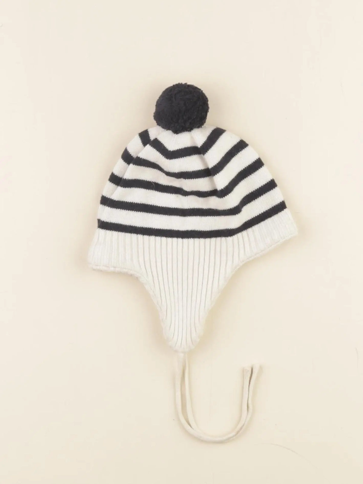 Jacadi - bonnet blanc, bleu - 18/24 mois