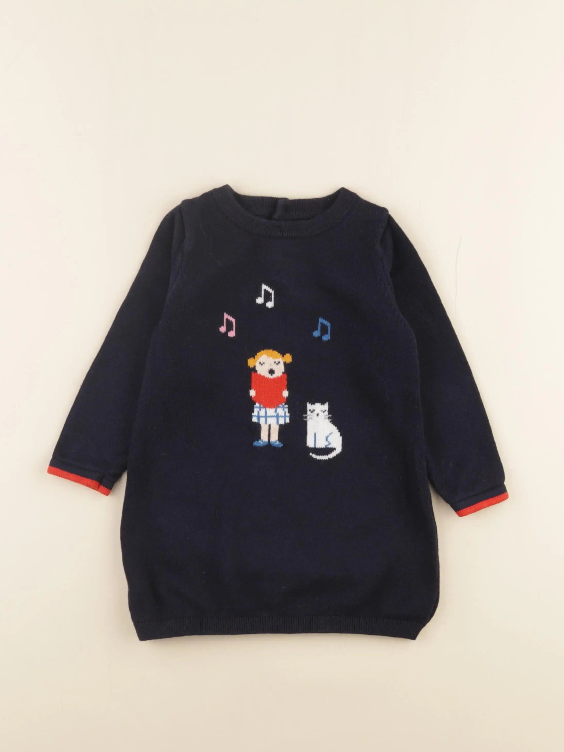 Jacadi - robe bleu - 24 mois